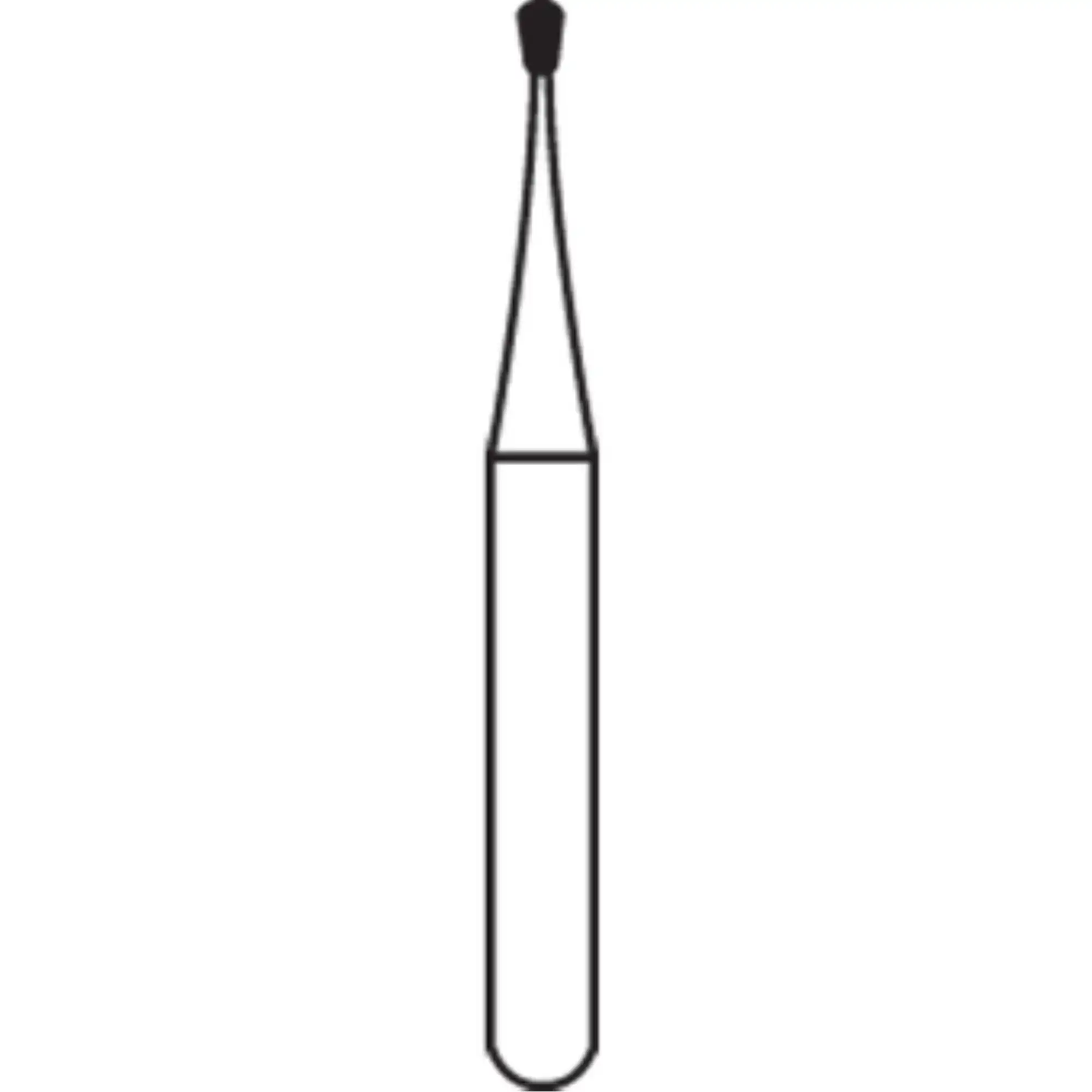 Alpen® Carbide Operative Bur, FGSS, Pear #330, 0.8 mm, Short Shank, 100/Pk, R300330C - Alpen® Carbide Burs FGSS Pear # 330 Pkg/100 - Image 1