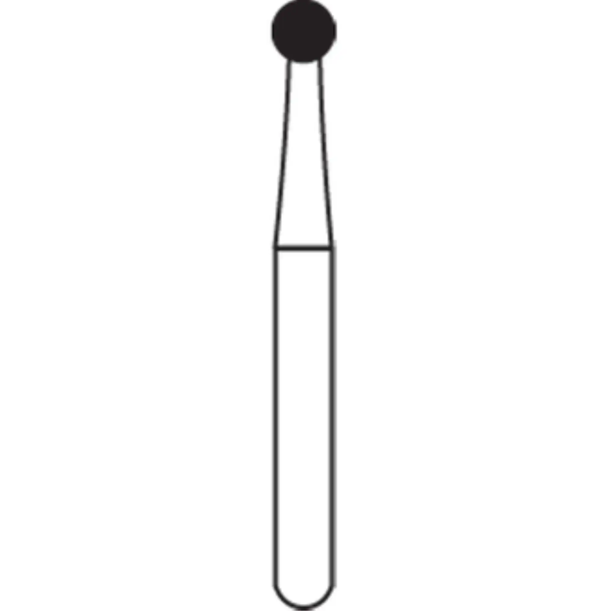 Alpen® Carbide Operative Bur, FG Round #8, 2.3 mm, 10/Pkg, R100008 thumbnail 7