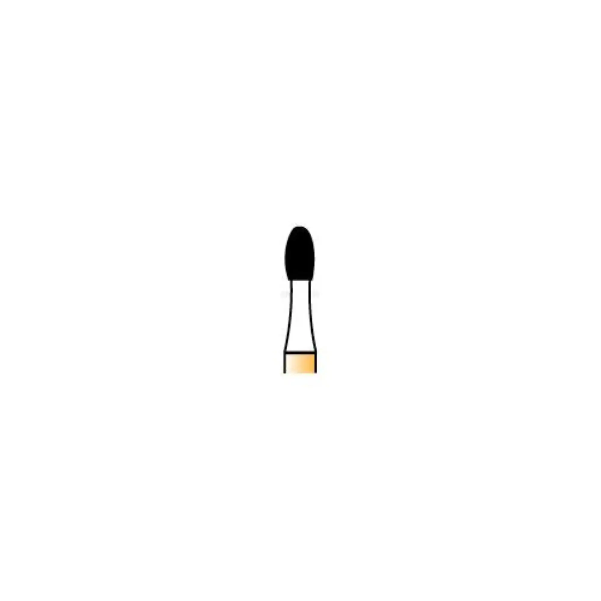 Alpen® Carbide Trimming and Finishing Bur, FG, Egg Shape, 30 Flutes, Round End, #9408, 2.3 mm, 5/Pkg, R909408 - Alpen&reg; Trimming & Finishing Burs - 30-Blade - #9408 - Image 1
