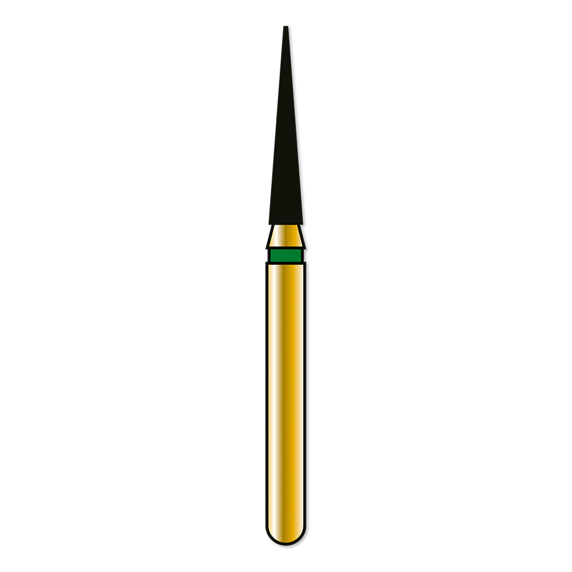 Alpen Multi-Use Diamond Bur, FG, Flame #858-014, Coarse, 1.4 mm, 5/Pk, R858C014FG thumbnail 2