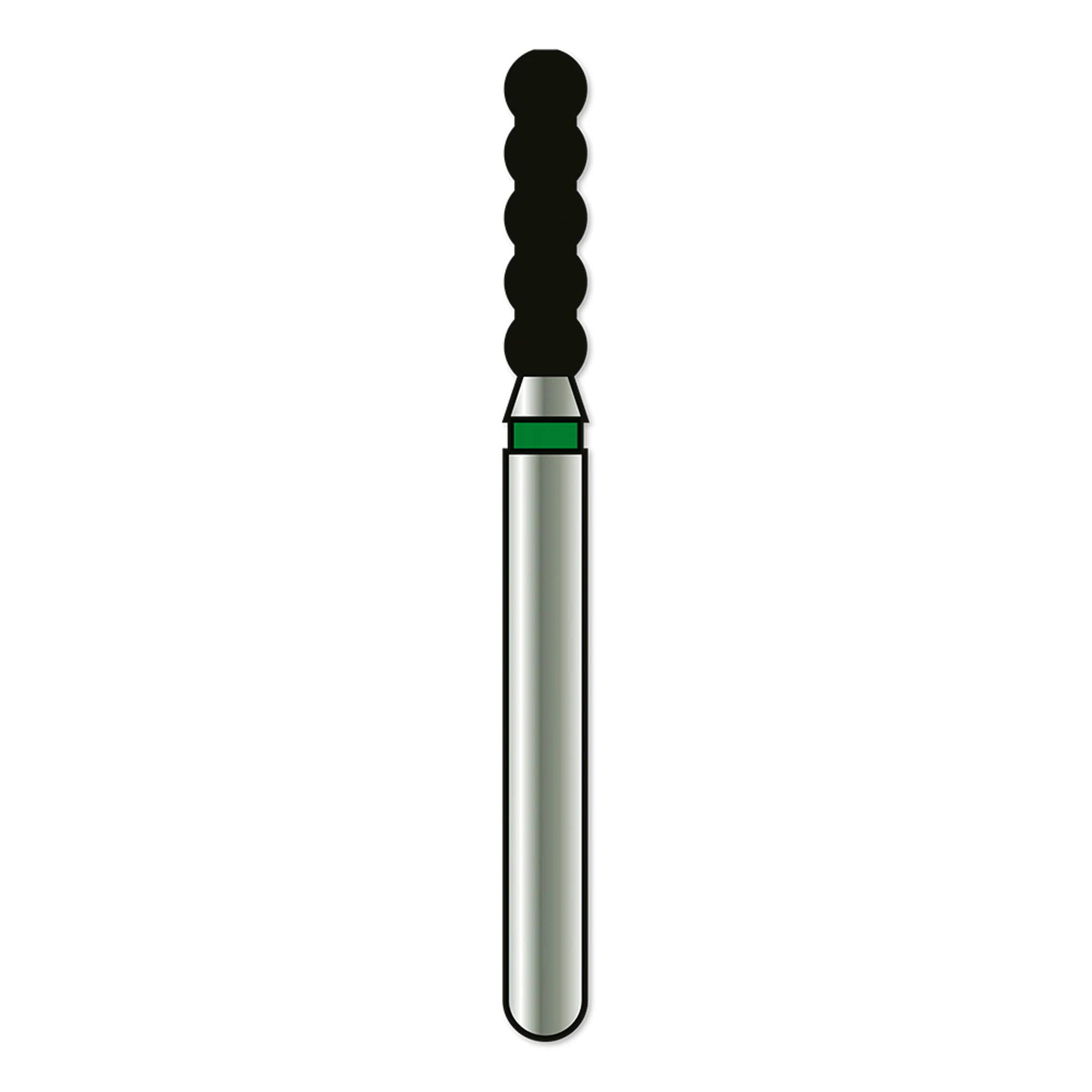 Alpen x1 Single-Use Diamond Bur, FG, Gross Reduction Cylinder, #6051, 1.7 mm, Coarse, Green, 25/Pk, X6051C017 thumbnail 2