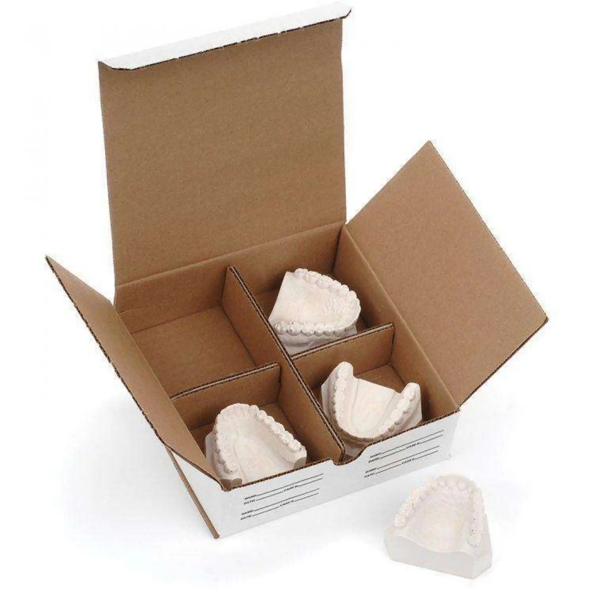 Keystone Model Storage Boxes, Divided, 7" x 7" x 2", 100/Pk, 9582750 - Keystone Model Storage Boxes, Divided 100/Pk. 7" x 7" x 2". Ideal box - Image 1