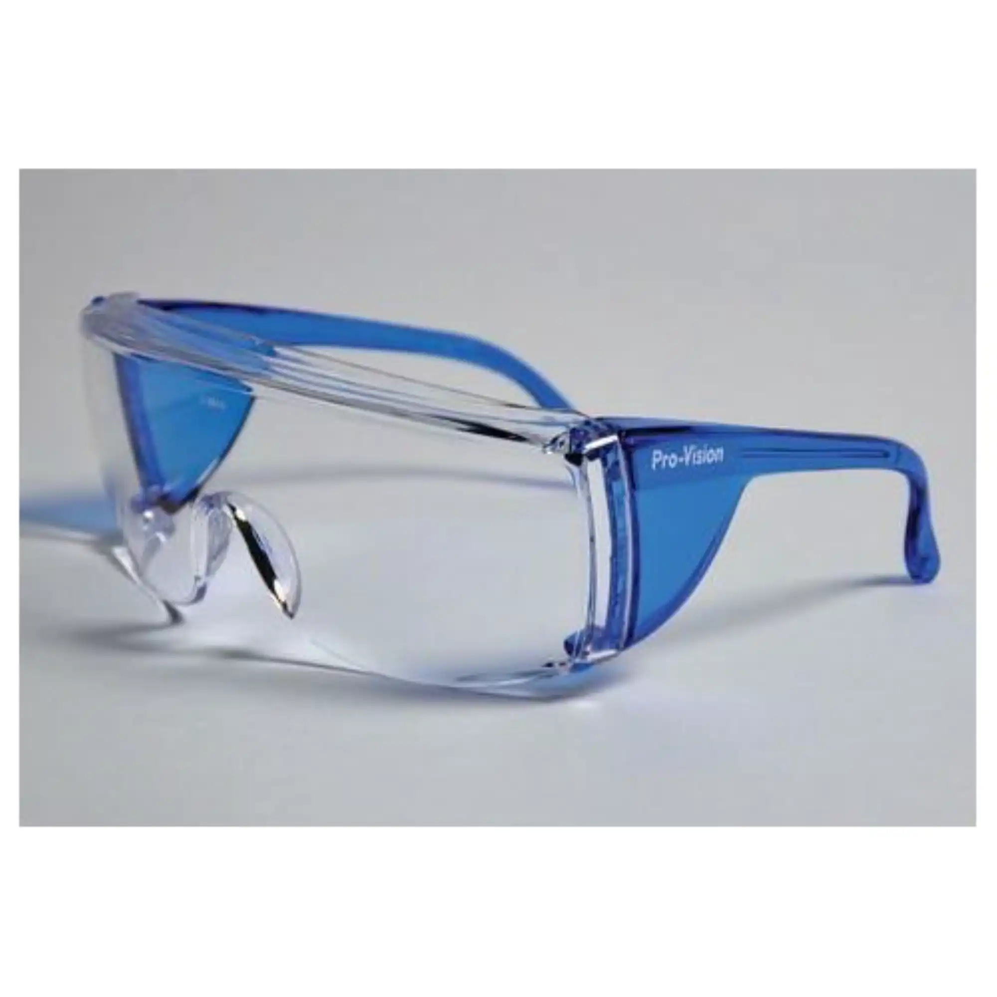 Palmero ProVision End-Fog Protective Eyewear, Blue Frame, Clear Lens, 1/Pack, 3556B - End-Fog Blue Frame and Clear Lens Eyewear - Image 1