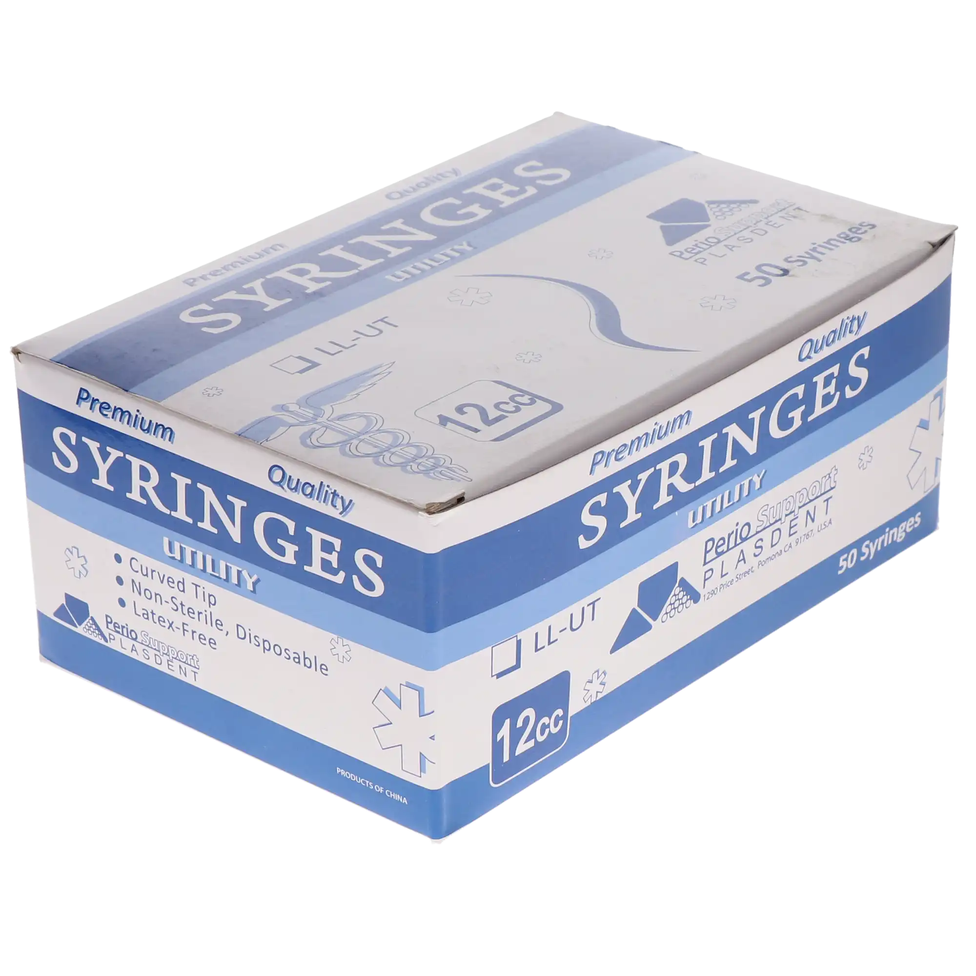Plasdent Disposable Curved Tip Utility Syringe, No. 412, 12 cc, Plastic, Non-Sterile, 50/Pk, LL-UT thumbnail 3