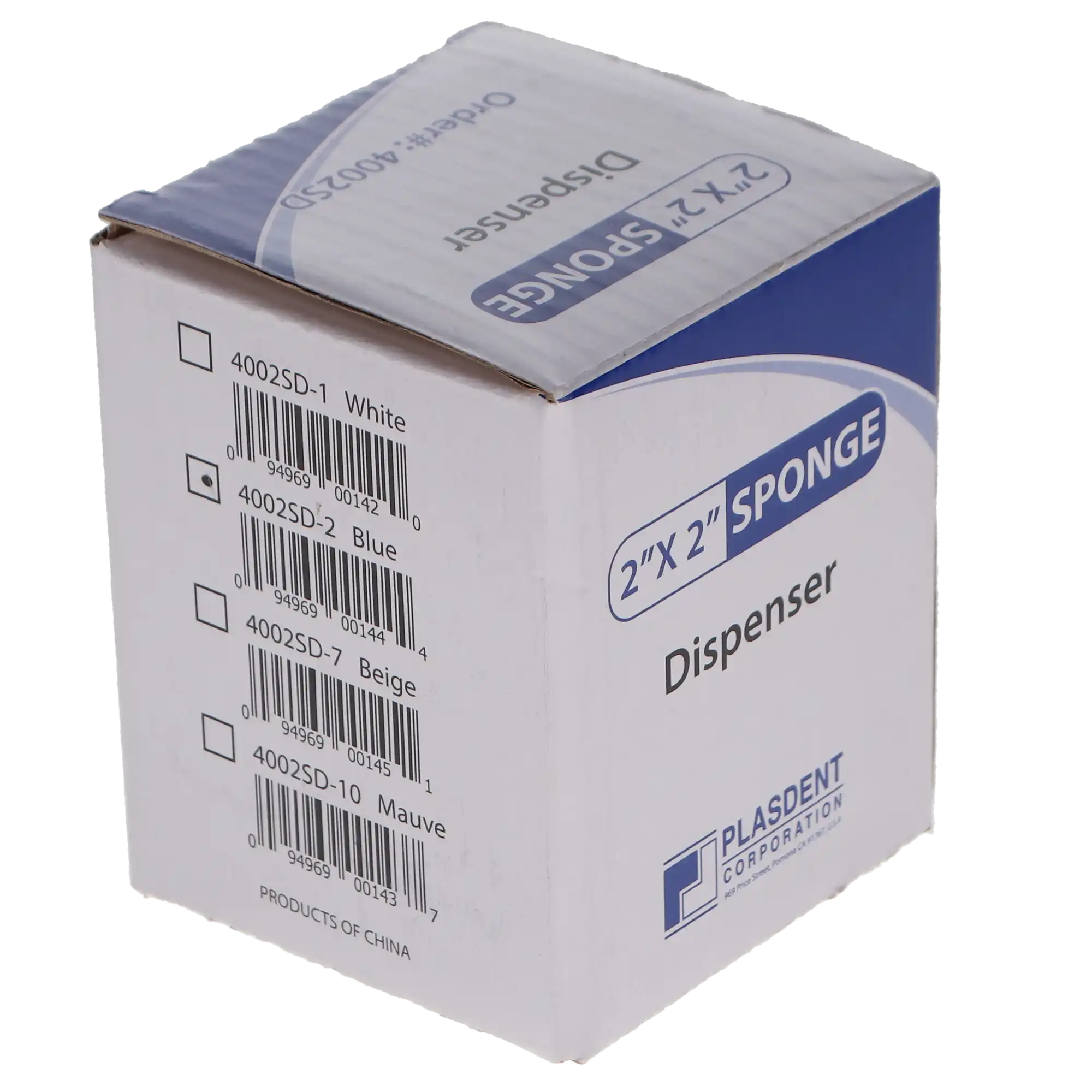 Plasdent Sponge Dispenser 2" x 2" Blue, 4002SD-2 thumbnail 3