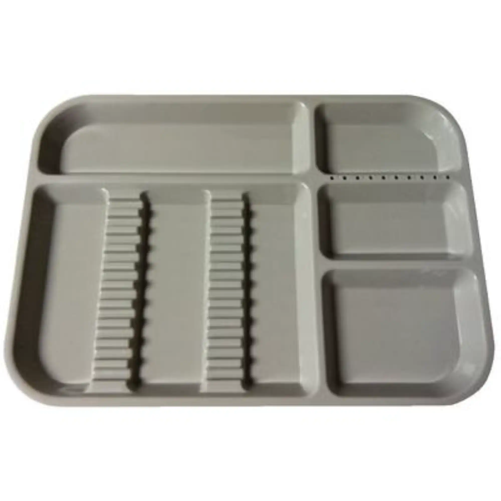 Plasdent Set-Up Tray, Divided, Size B, Gray, 13-1/2" x 9-5/8" x 7/8", 300BD-9 - Set-Up Trays, Size B, Divided - Gray - Image 1