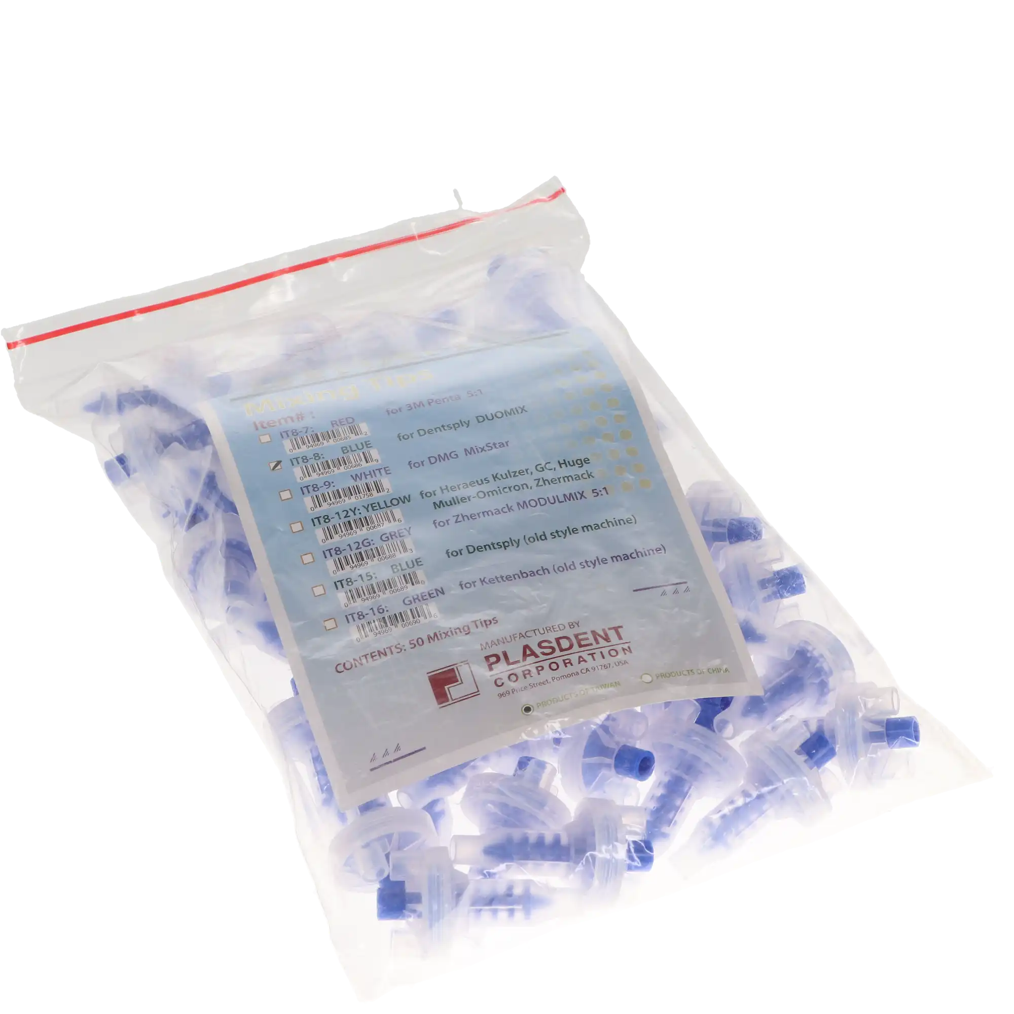 Dynamic Mixing Tips, for Dentsply DUOMIX, #8, Blue, 50/Pk, IT8-8 thumbnail 3