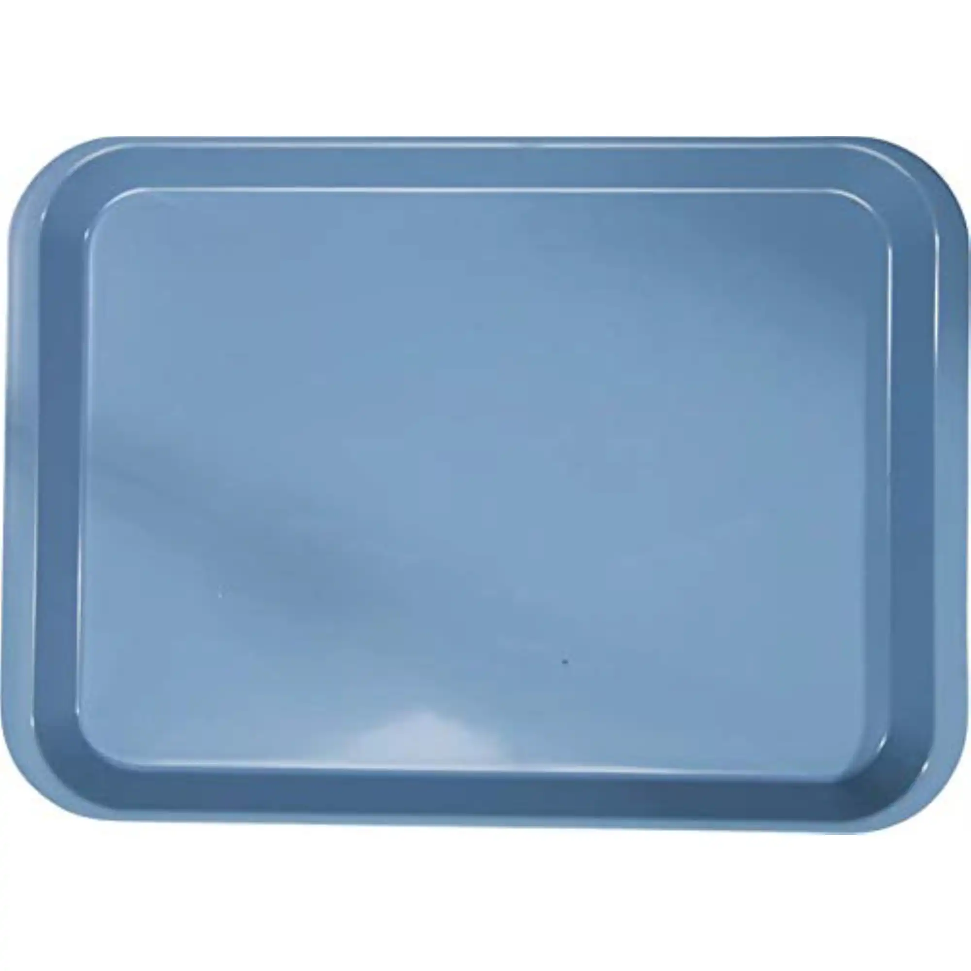Plasdent Set-Up Flat Tray, Size B, Baby Blue, 13 3/8" x 9 5/8" x 7/8", 1/Pk, 300BFS-2PS - Set-Up Plastic Flat Trays, # B, Baby Blue, 1/Pk, 300BFS-2PS - Image 1
