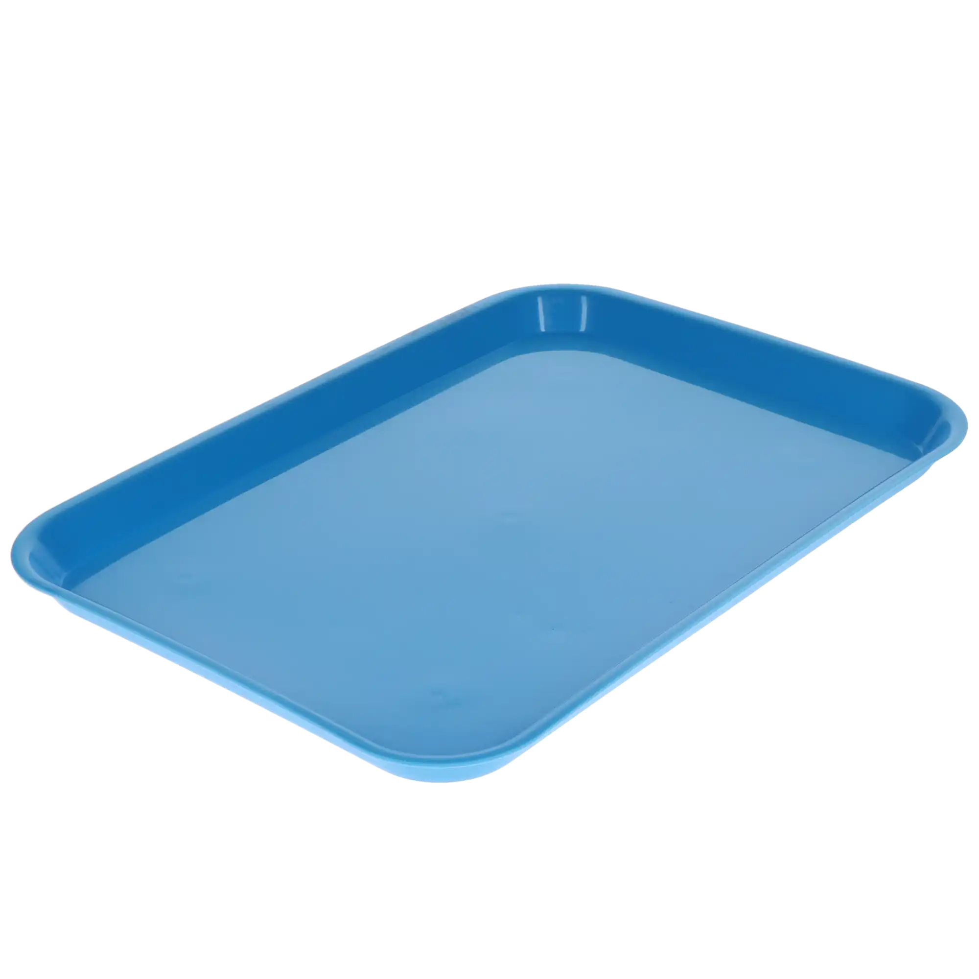 Plasdent Set-Up Plastic Flat Tray, Size B (Ritter), Neon Blue, 13-1/2" x 9-5/8" x 7/8", 1/Pk, 300BFS-2 - Set-Up Plastic Flat Trays, # B, Neon Blue, 1/Pk, 300BFS-2 - Image 1