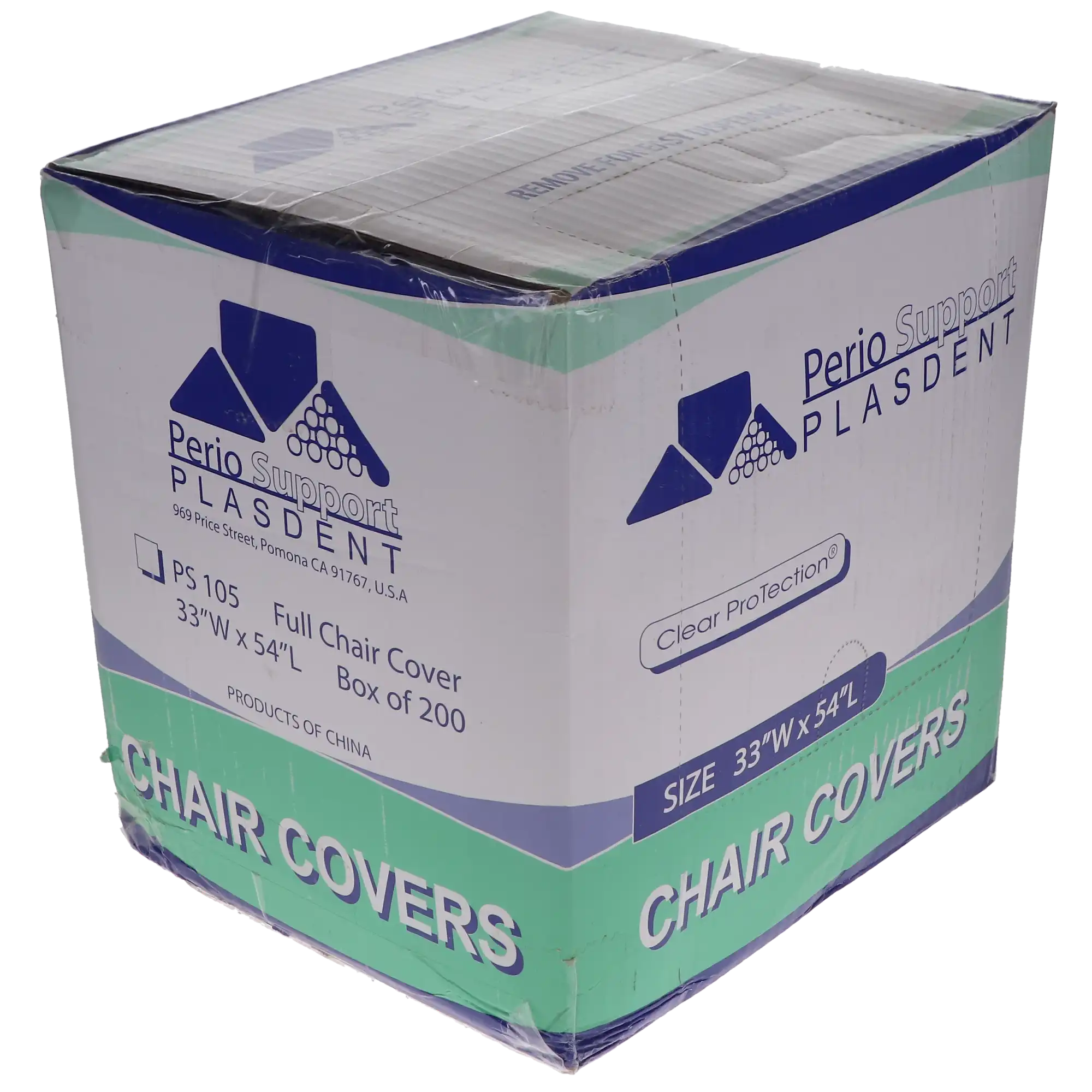 Plasdent Full Plastic Dental Chair Cover Sleeves, Clear, 33" x 54", 200/Pk, PS105 thumbnail 6