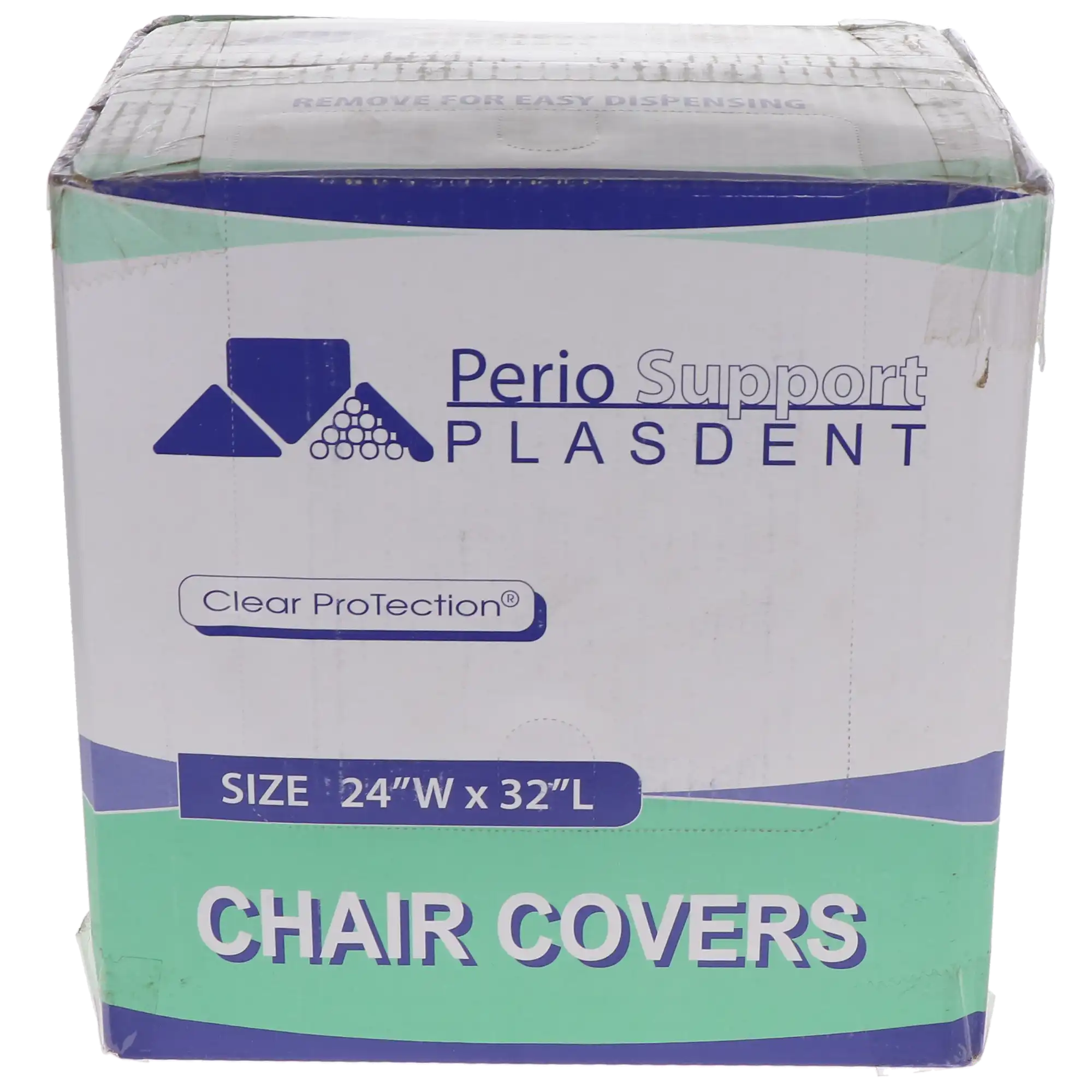 Plasdent Perio Support Half Chair Covers, Plastic, Clear, 24.5" x 32", 300/Box, PS102 thumbnail 5