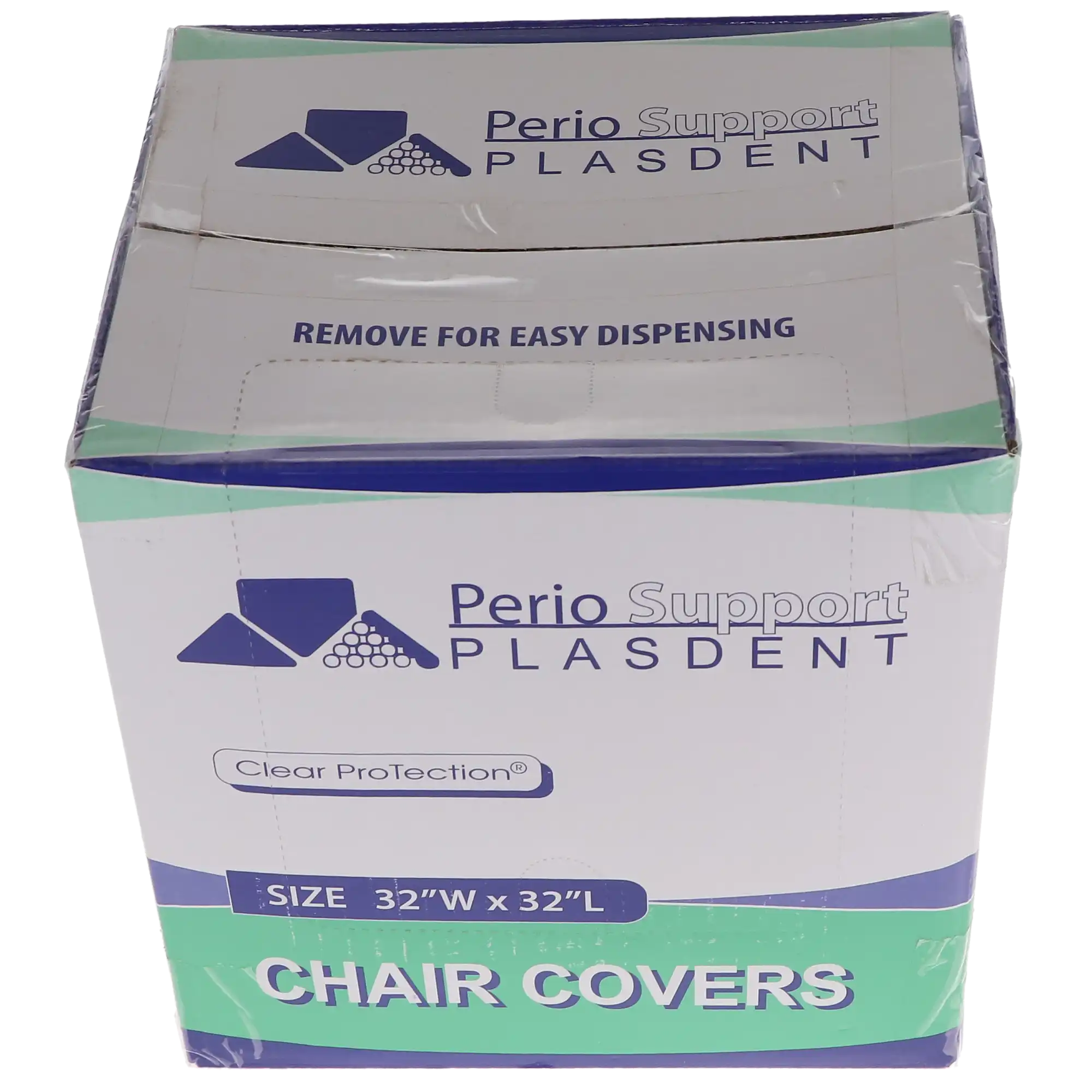 Plasdent Wide Half Chair Cover, Clear Plastic, 32" x 32", 200/Box, PS3825 thumbnail 7