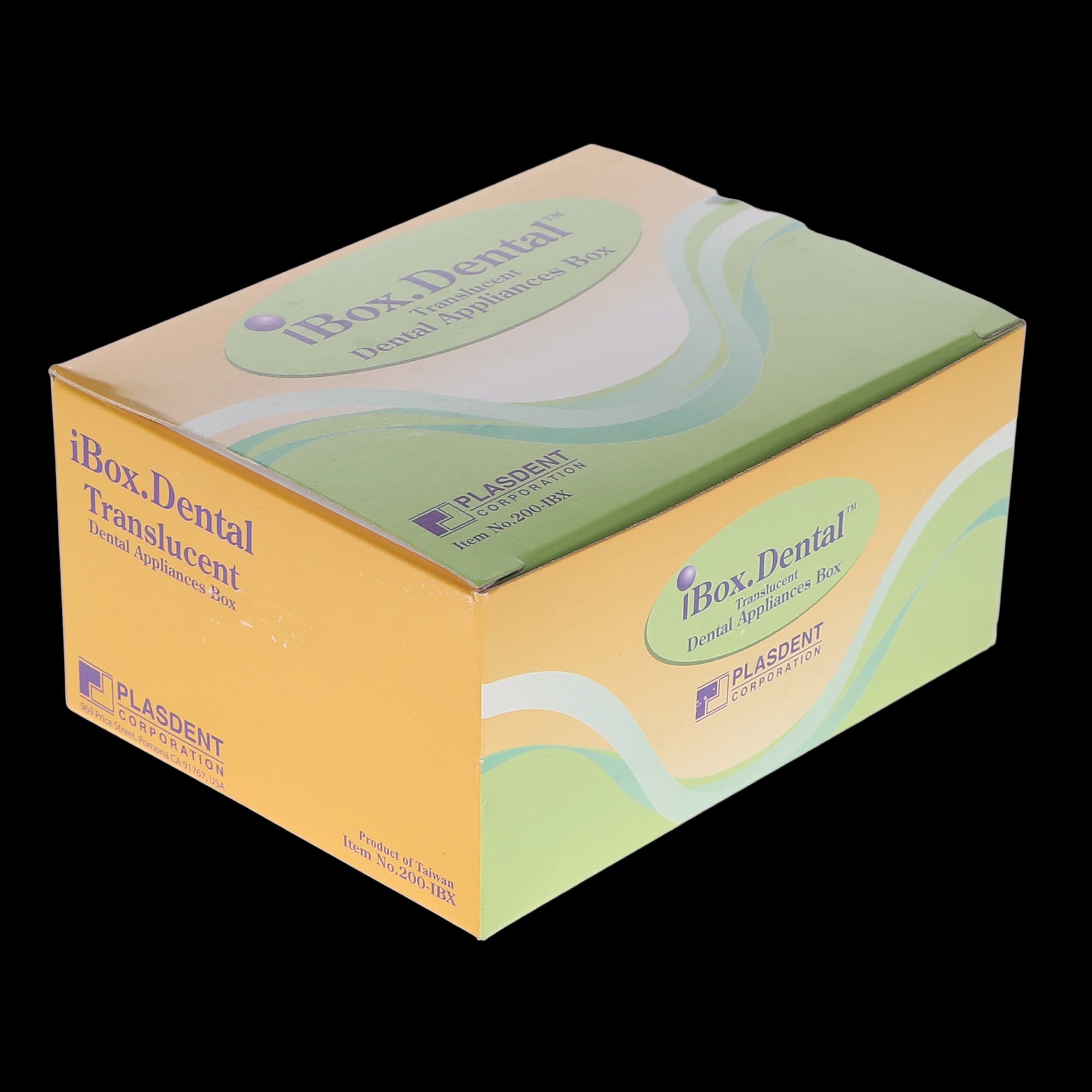 Plasdent iBox Dental Appliance Case, Extra-Slim 5/8" Deep, Hinged, Vented, Assorted Translucent Colors, 12/Box, 200-IBX-ASST thumbnail 6
