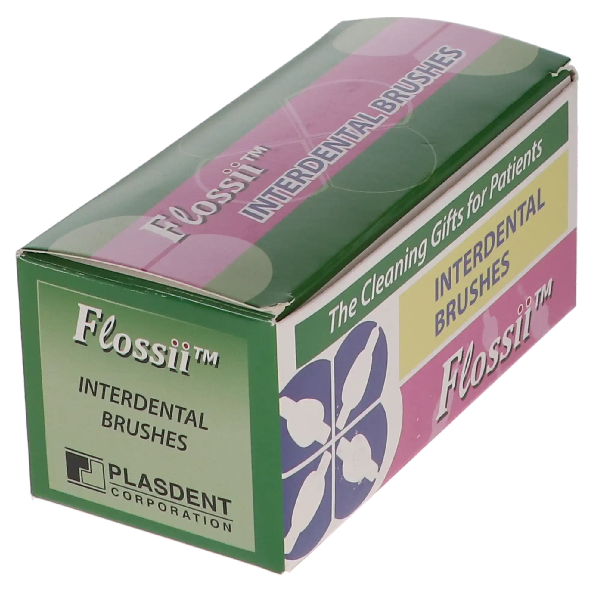 Plasdent Tapered Interdental Brushes, Small 2-3mm, Orange & Green, Individually Wrapped, 50/Box, 2000S thumbnail 3