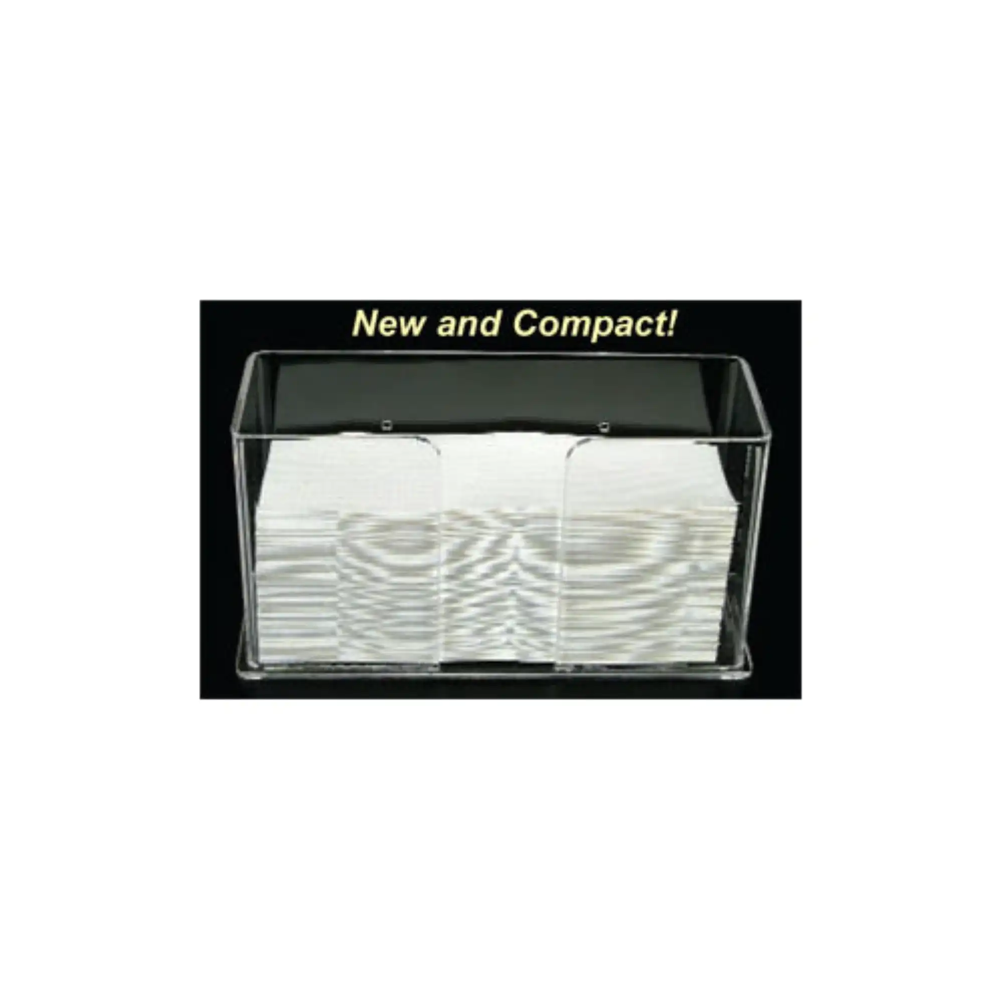 Plasdent Multifold Towel Holder, Clear Acrylic, 10.5"W x 5.75"H x 4"D, 1206-S - Plasdent - Multifold Towel Holder, 1206-S - Image 1