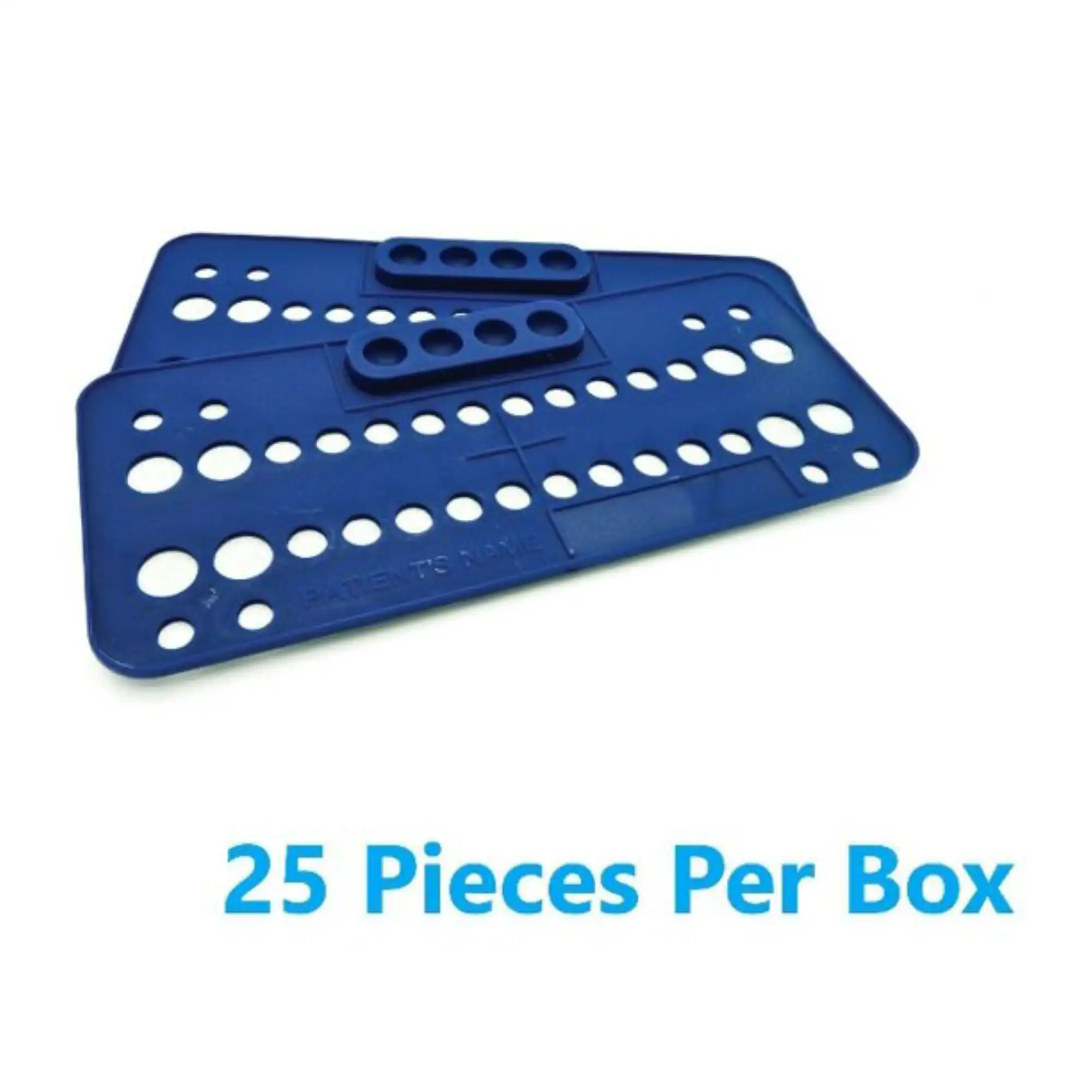 Plasdent Ortho Bracket Trays, Disposable, Dark Blue, 25/Box, BT2003-2X - Blue Ortho Bracket Tray Box of 25 - Image 1