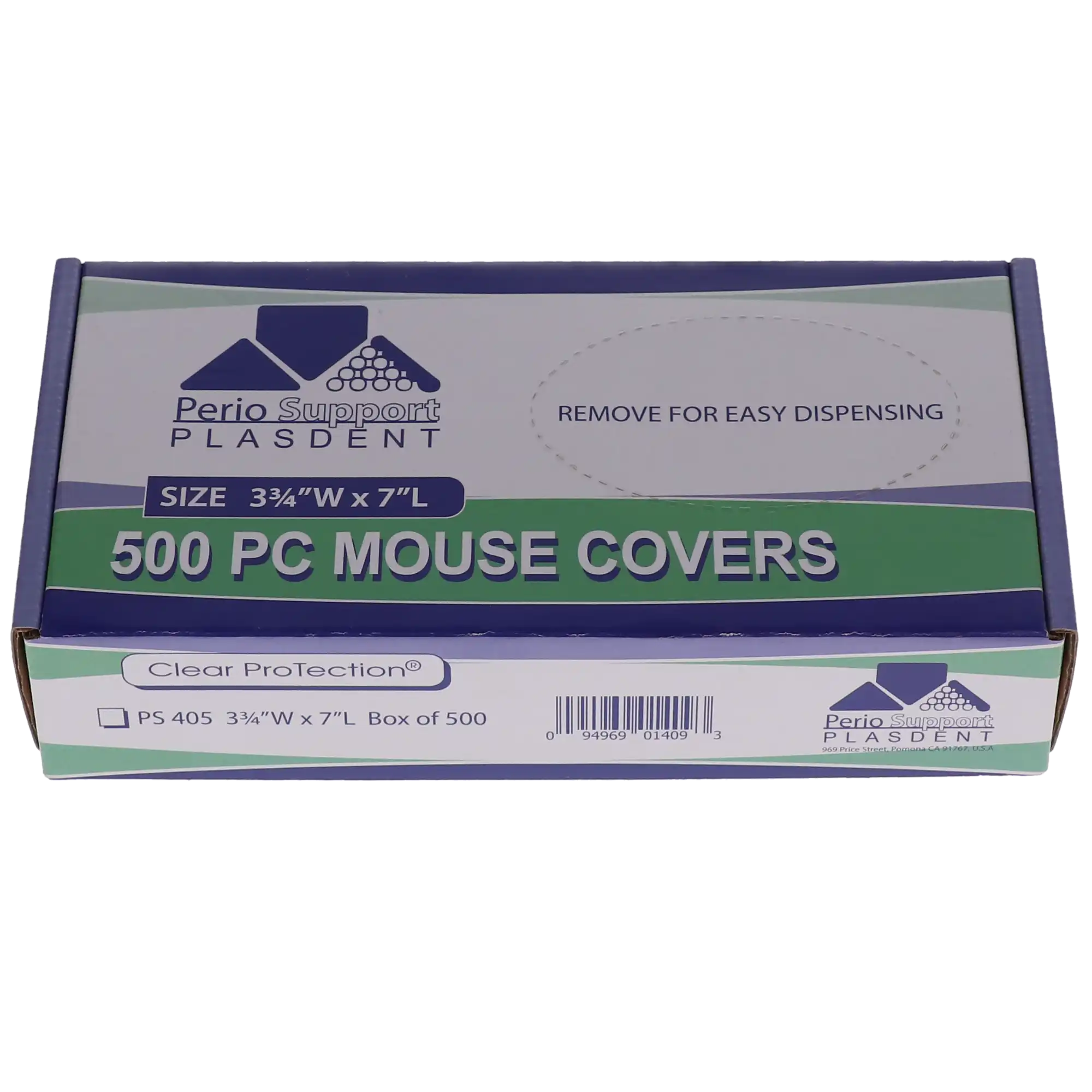 Plasdent Disposable PC Mouse Protective Covers, Clear Plastic, 3.75" x 7", 500/Pk, PS405 thumbnail 5