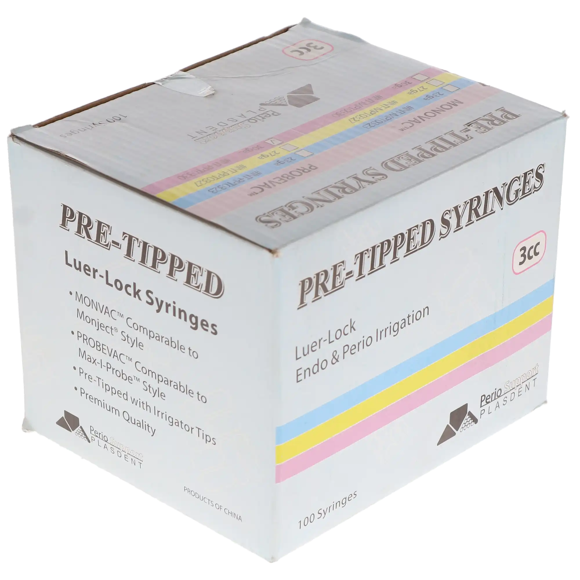 Probevac Pre-Tipped Irrigator Syringes, Max-i-Probe-Style Closed-End Needles, 3 cc, 30 Ga, Purple, 100/Pk, INT-PPT0330 thumbnail 3