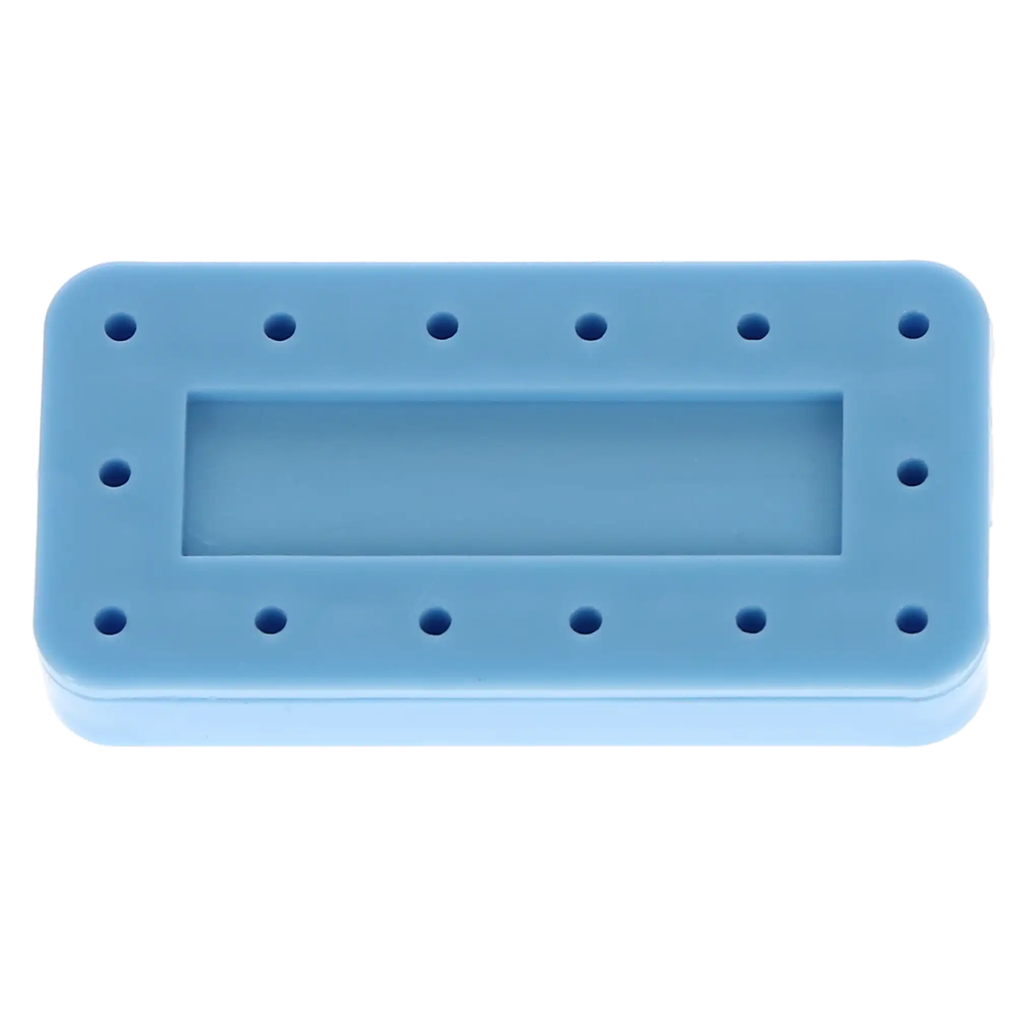 Plasdent Magnetic Bur Block, 14-Hole, Rectangular, Blue, 1/Pk, 400BR-2 thumbnail 5