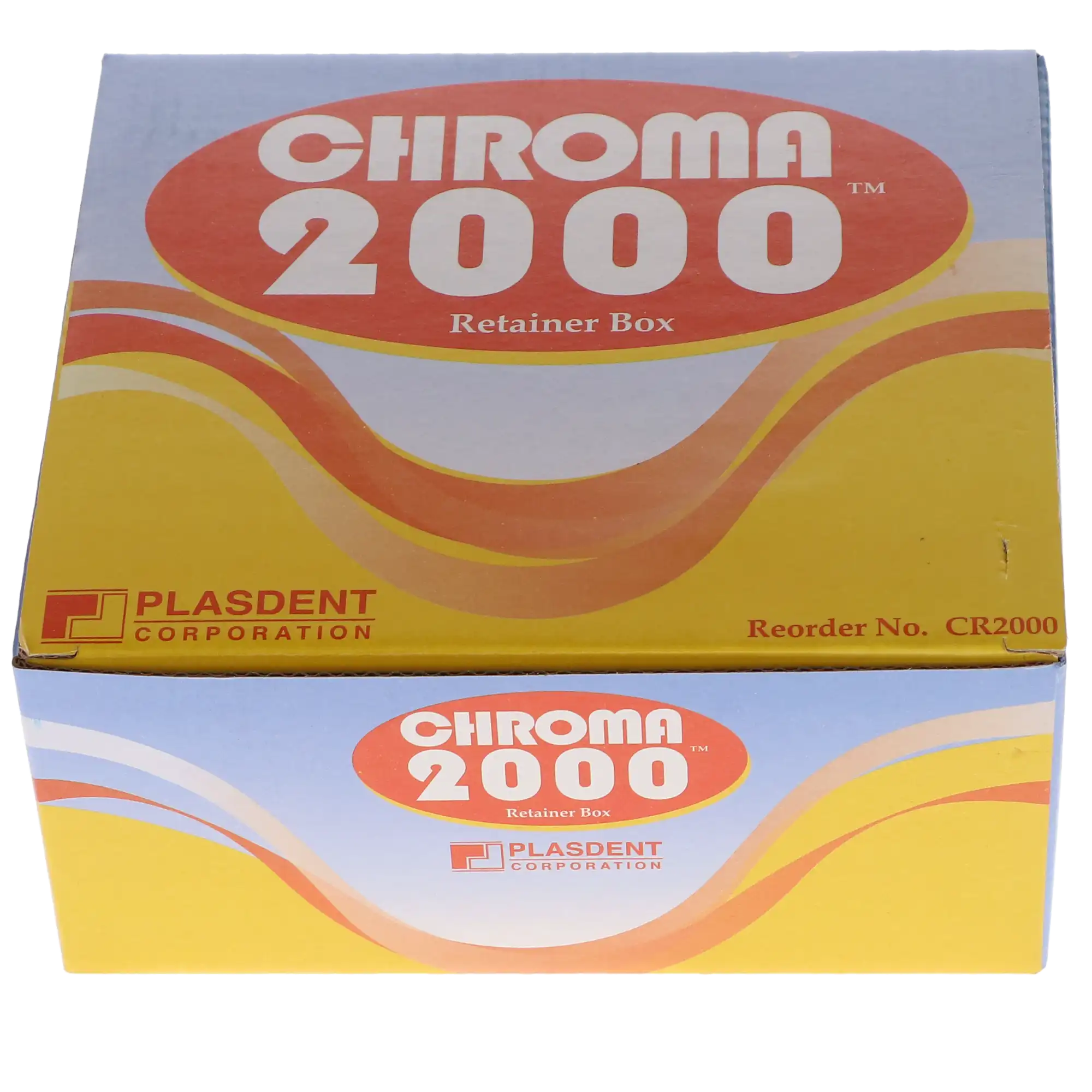 Plasdent Chroma Retainer Box, Vented Hard Plastic, Assorted Colors, 3-1/8"W x 3"L x 1"H, 12/Pk, CR2000-A thumbnail 5