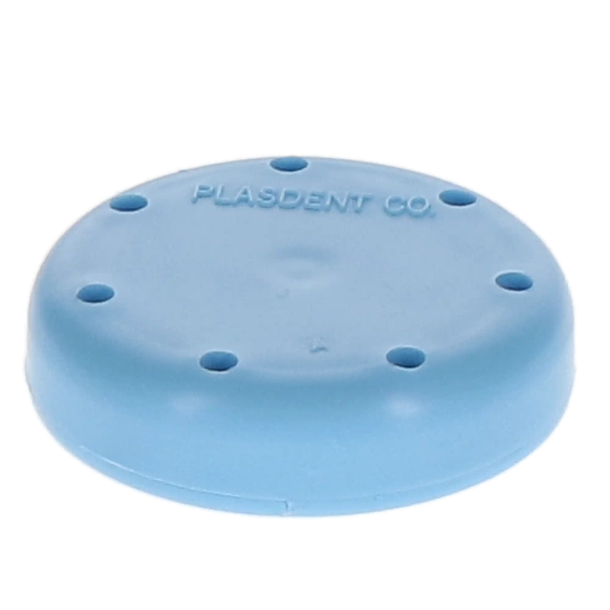 Plasdent Magnetic Bur Block, Small Round, 7-Bur Capacity, Blue, 1-5/8" Diameter, 1/Pk, 400BS-2 thumbnail 2