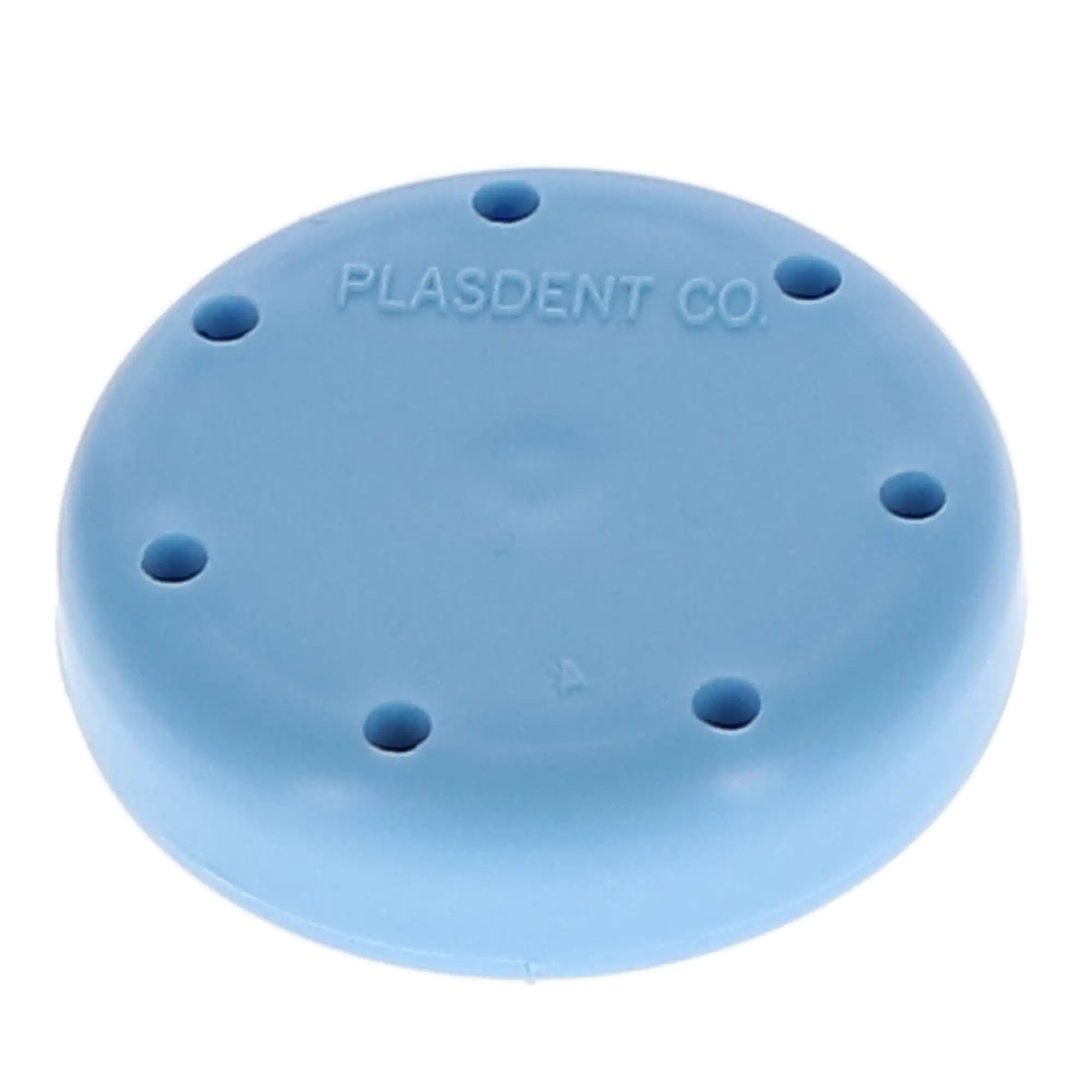 Plasdent Magnetic Bur Block, Small Round, 7-Bur Capacity, Blue, 1-5/8" Diameter, 1/Pk, 400BS-2 thumbnail 3