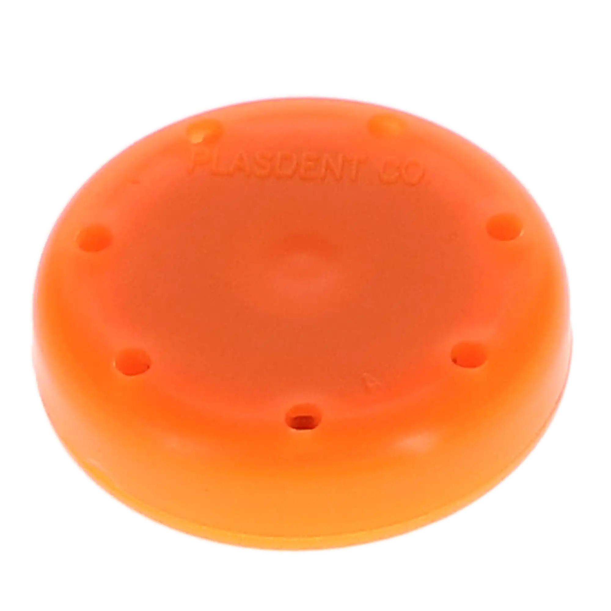 Plasdent Small Round Magnetic Bur Block, 7-Hole, Neon Tangerine, 1/Pk, 400BS-S12 thumbnail 4