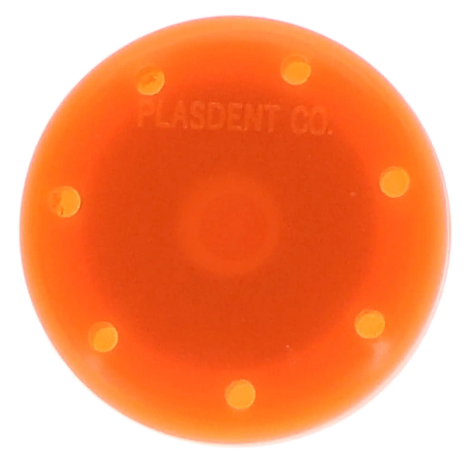 Plasdent Small Round Magnetic Bur Block, 7-Hole, Neon Tangerine, 1/Pk, 400BS-S12 thumbnail 6