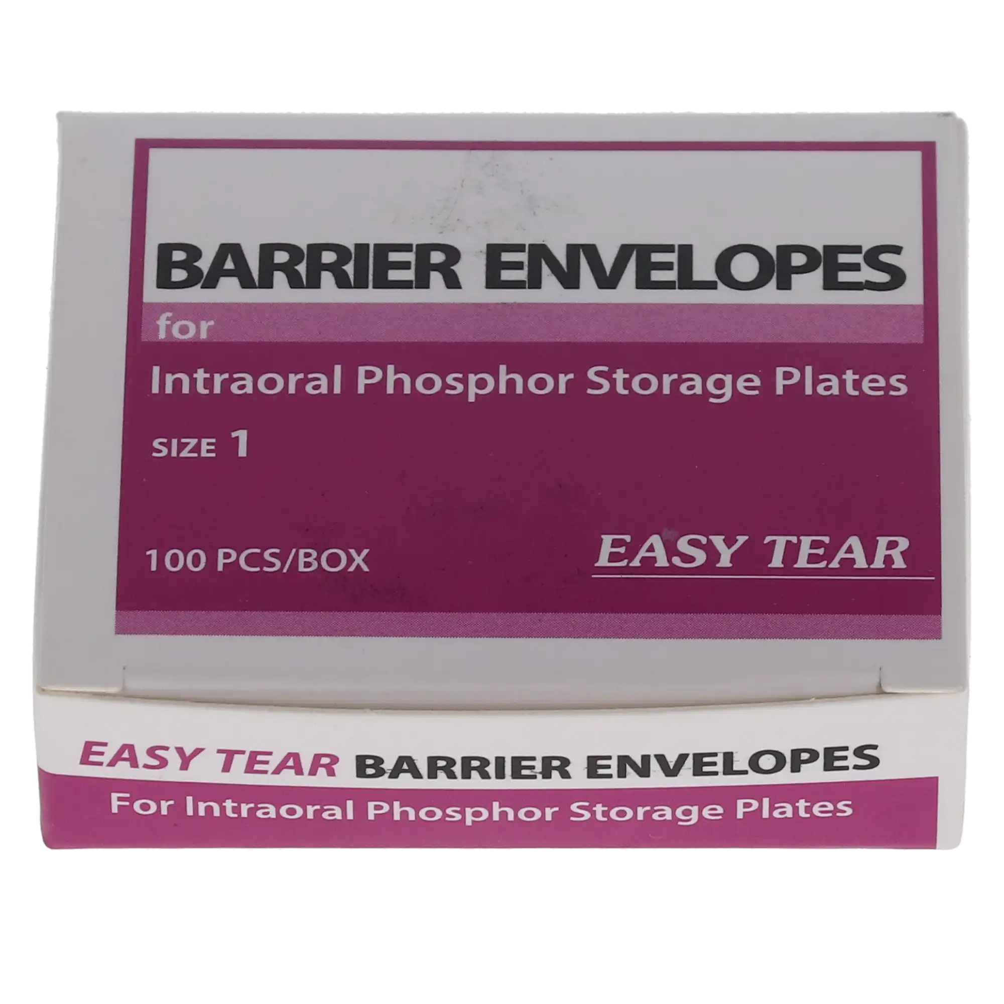 Plasdent Clear ProTection SOFT Easy-Tear Phosphor Plate Barrier Envelopes, Short Side Load, Size #1, 100/Box, BE-001S thumbnail 4
