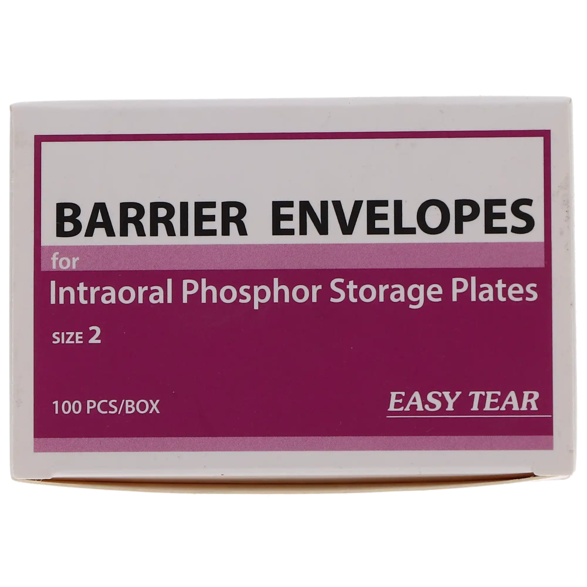 Plasdent Clear ProTection SOFT Easy-Tear Phosphor Plate Barrier Envelopes, Short-Side Load, Size #2, 100/Box, BE-002S thumbnail 5