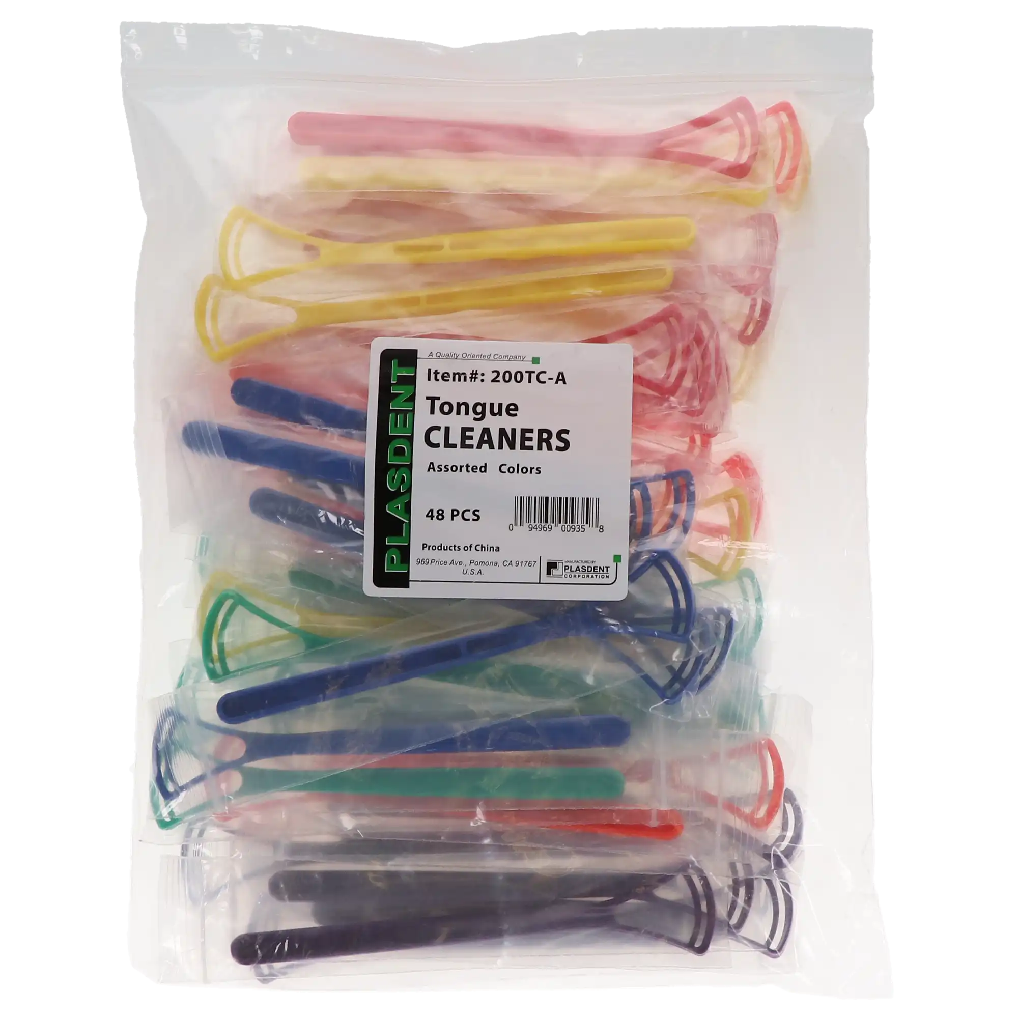 Plasdent Plastic Tongue Cleaners, Assorted Colors, 48/Bag, 200TC-A thumbnail 4