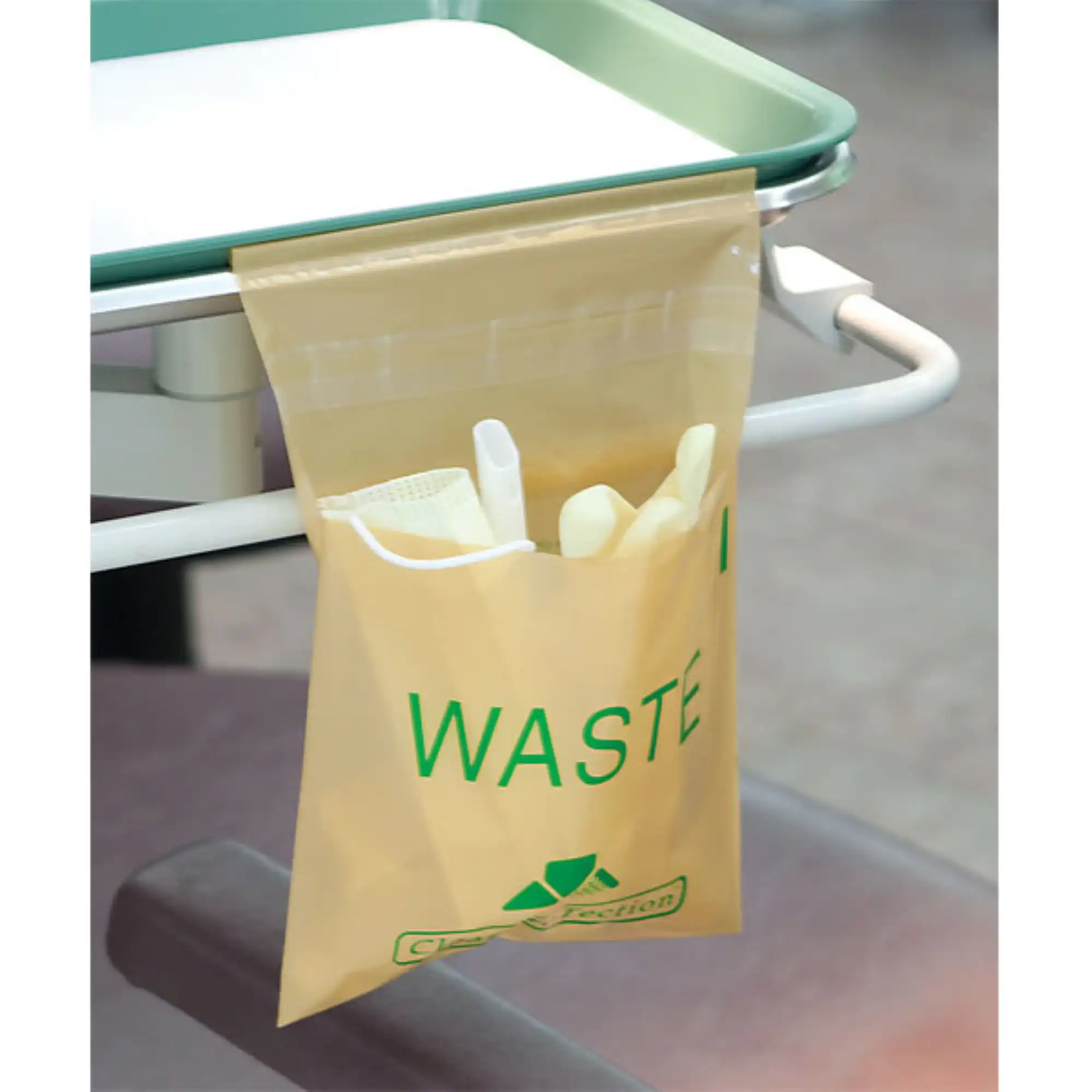 Plasdent Utility Stick-On Waste Bags, 9" x 10", Beige, 200/Pk, PS880 thumbnail 2