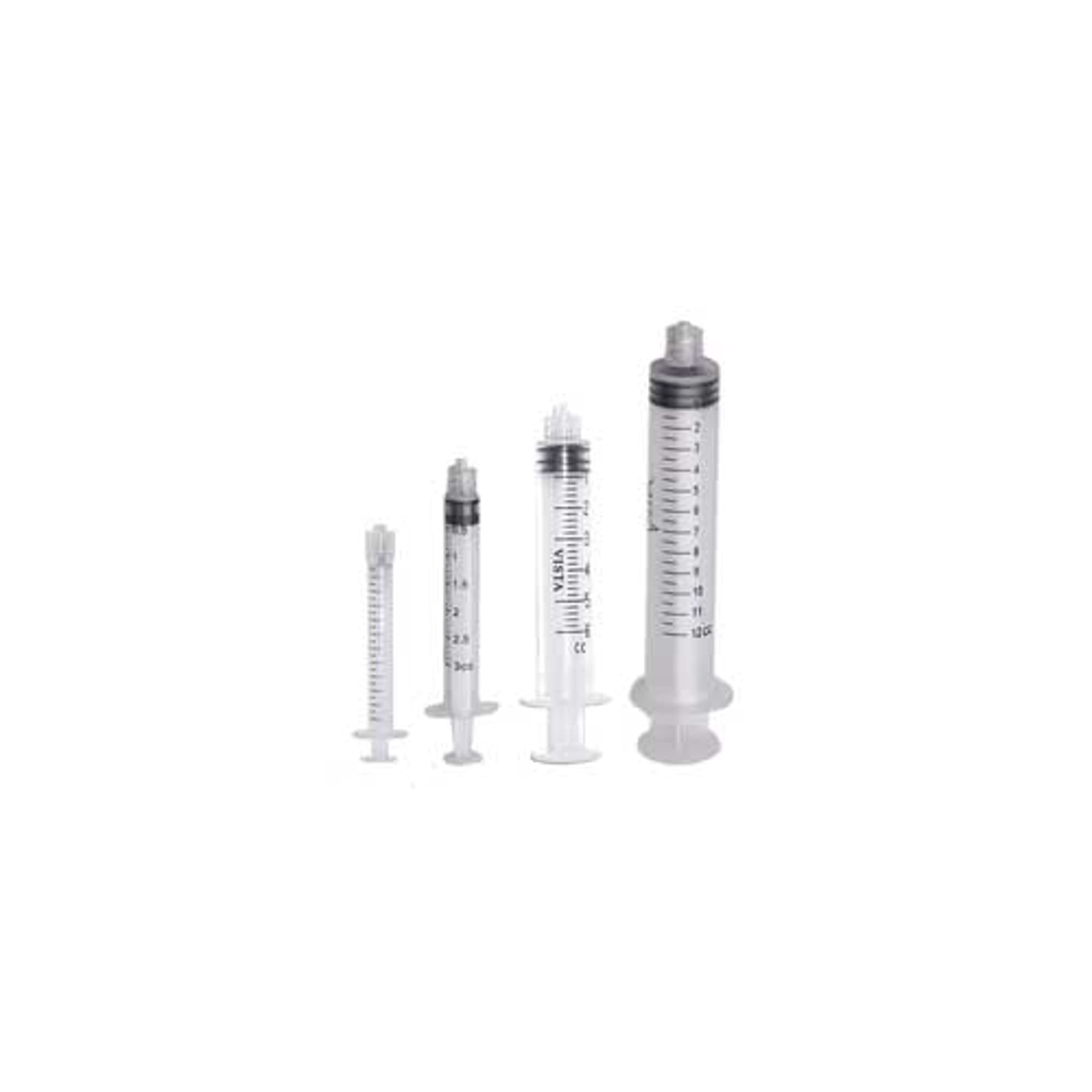 Vista Apex Luer Lock Endo Syringes, 6 cc, Disposable, Non-Sterile, 100/Box, 316060 thumbnail 2