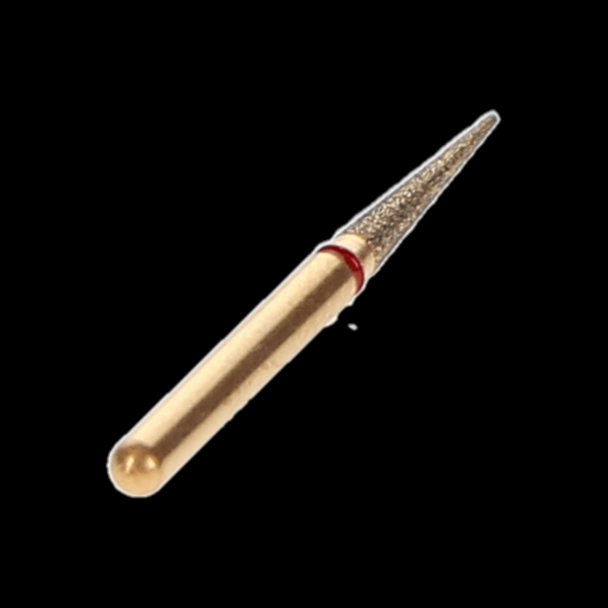 Alpen Multilayer Diamond Bur, FG, Flame/Needle Shape, #858, 1.4 mm, Fine Grit, Red, 5/Pk, R858F014FG thumbnail 4