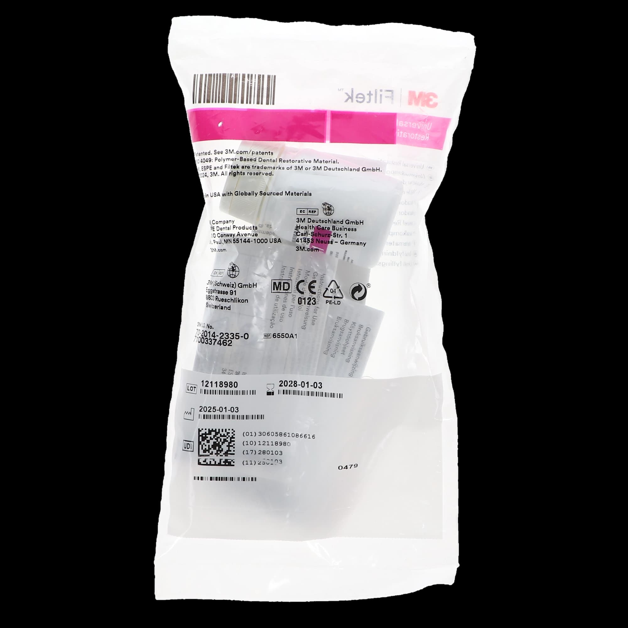 3M Filtek Universal Restorative Capsules, Shade A1, 0.2 g, 20/Pk, 6550A1 thumbnail 7
