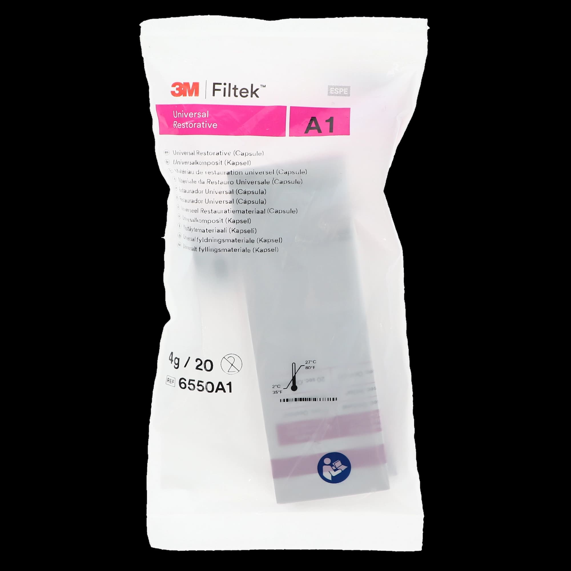 3M Filtek Universal Restorative Capsules, Shade A1, 0.2 g, 20/Pk, 6550A1 thumbnail 8