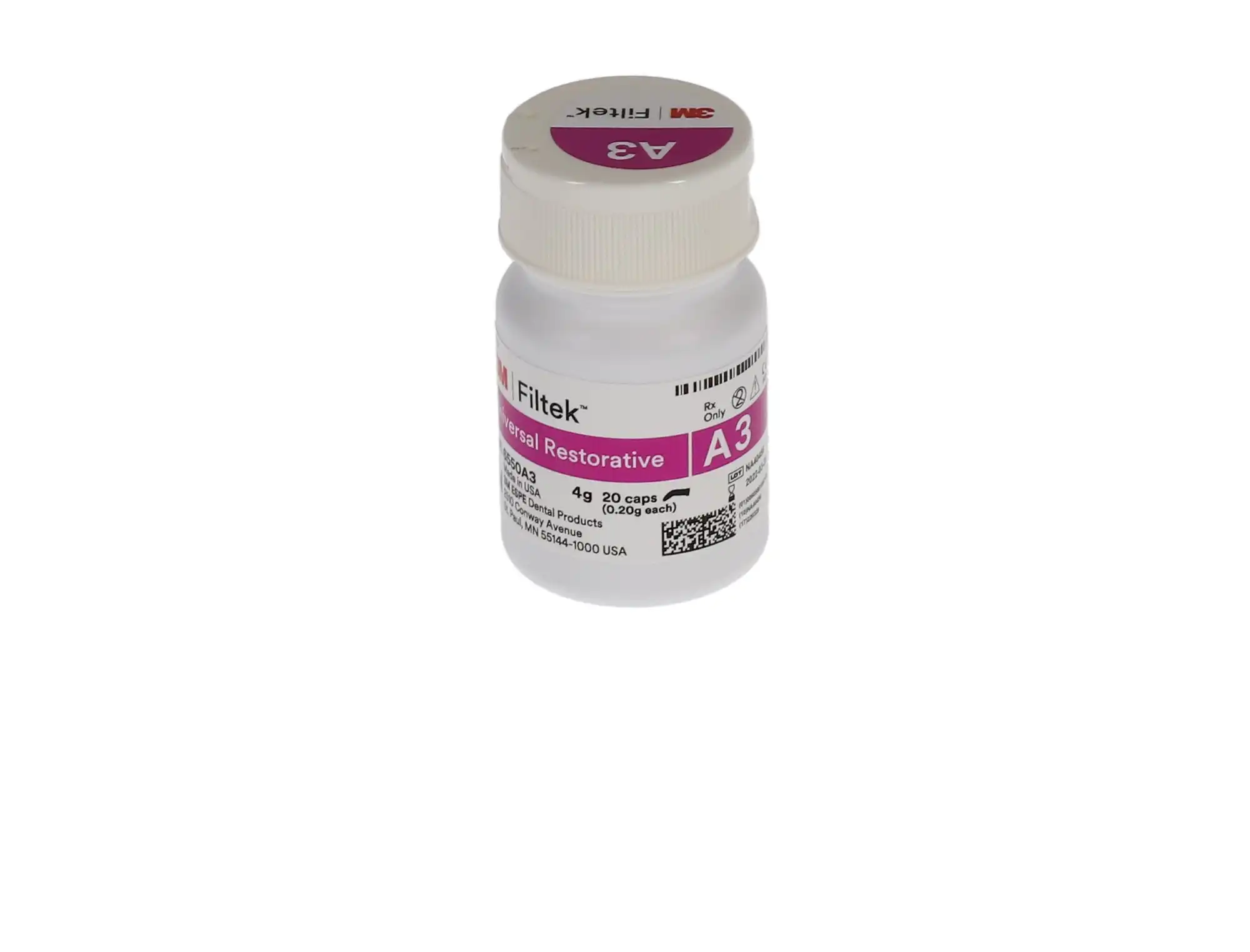 3M Filtek Universal Restorative Capsules, Shade A3, 0.2 g, 20/Pk, 6550A3 thumbnail 5