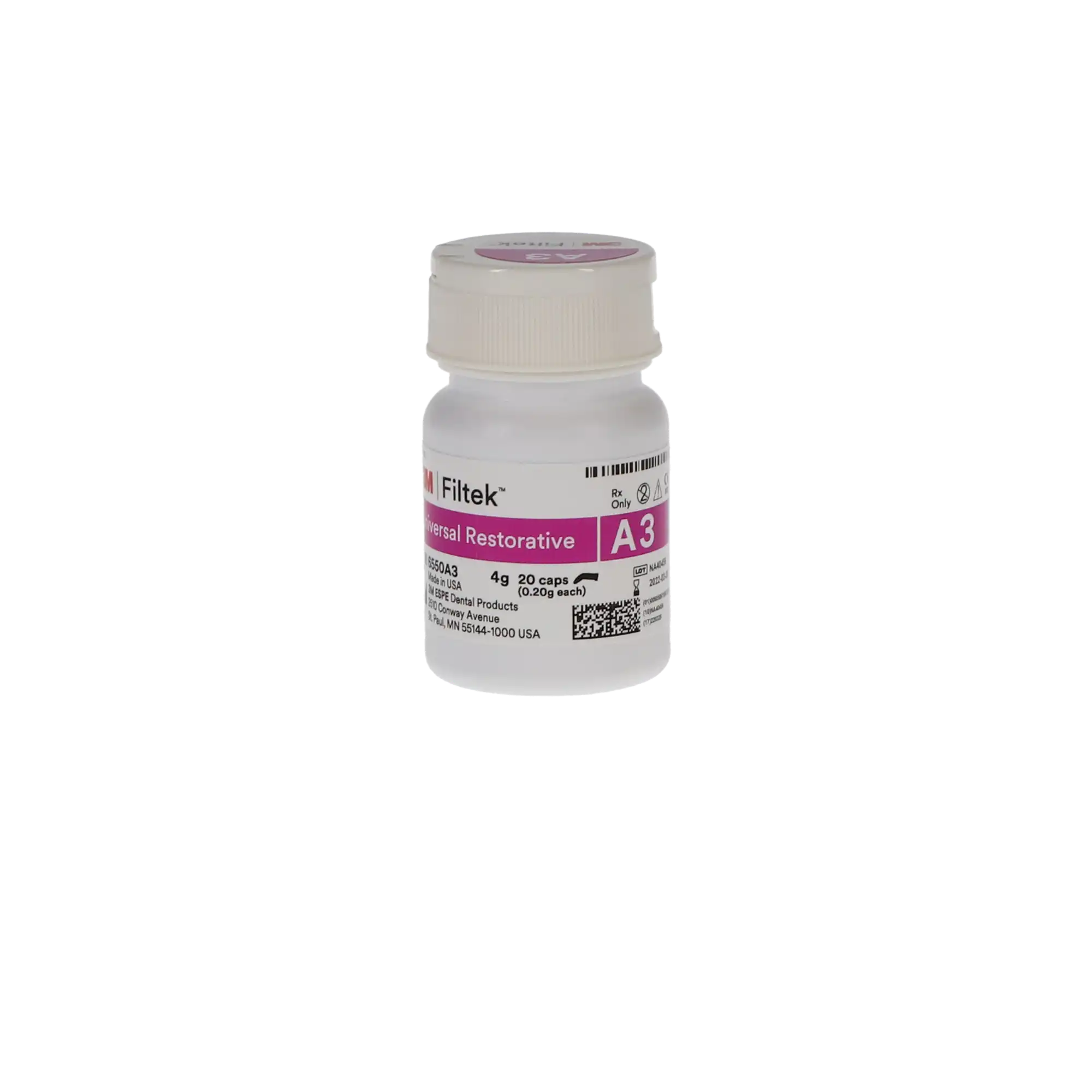 3M Filtek Universal Restorative Capsules, Shade A3, 0.2 g, 20/Pk, 6550A3 thumbnail 9