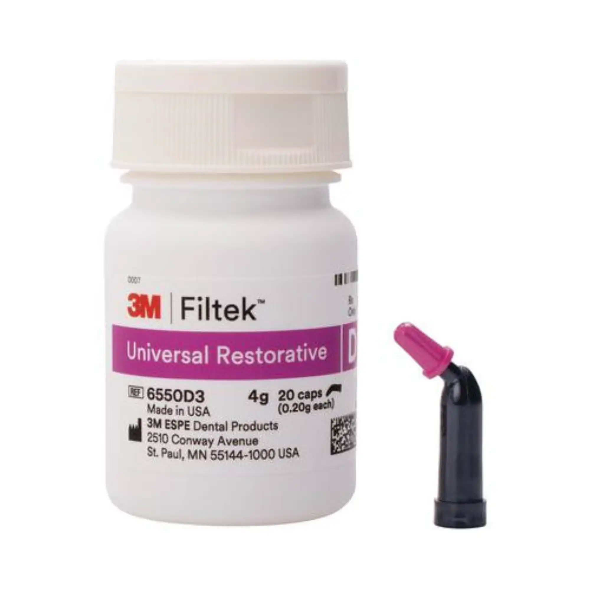 3M Filtek Universal Restorative Capsules, Shade D3, 0.2 g, 20/Pk, 6550D3 thumbnail 4
