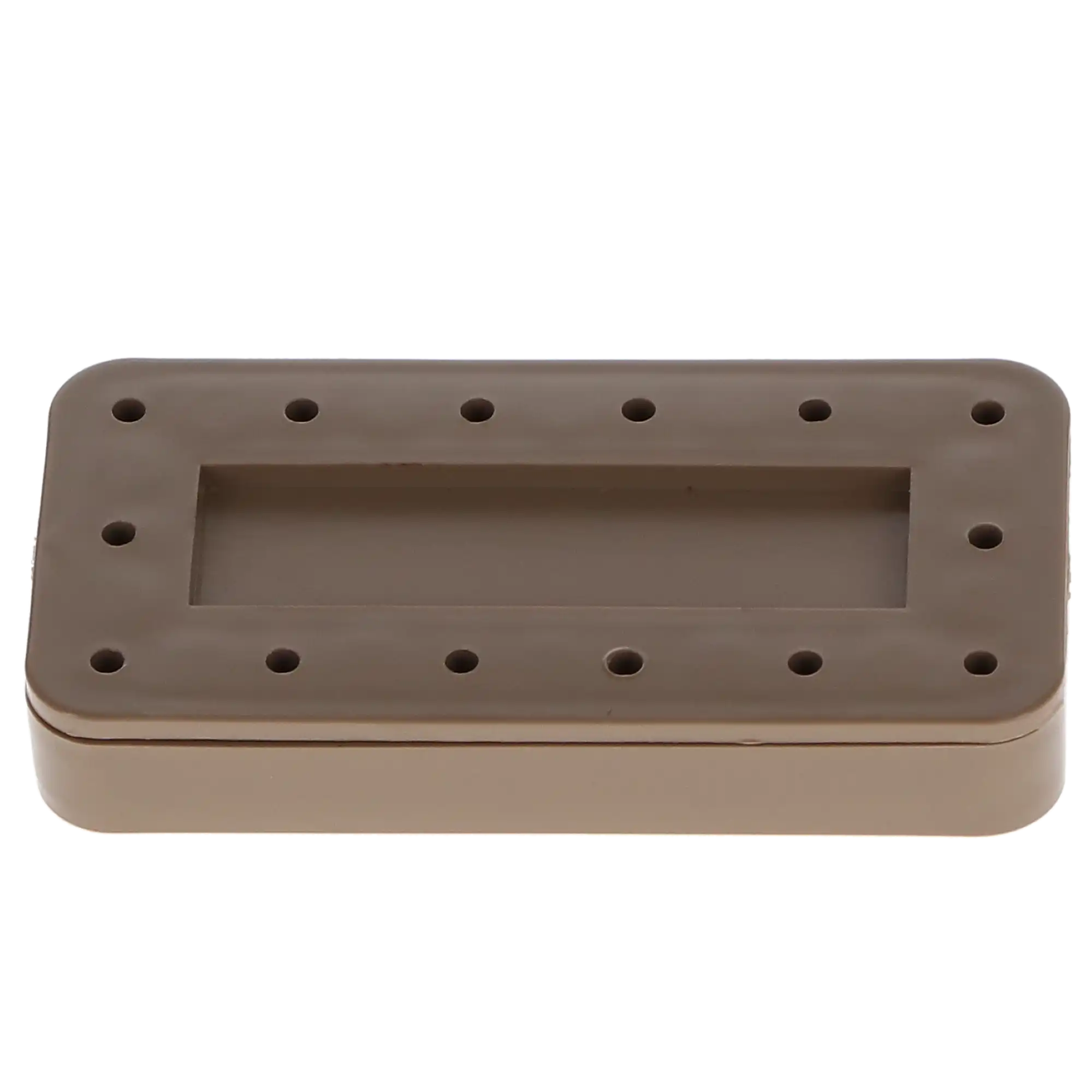 Plasdent Magnetic Bur Block, 14-Hole, Rectangular, Beige, 1/Pk, 400BR-7 - Magnetic Bur Block, 14-Hole, Rectangular, Beige, 1/Pk, 400BR-7 - Image 1
