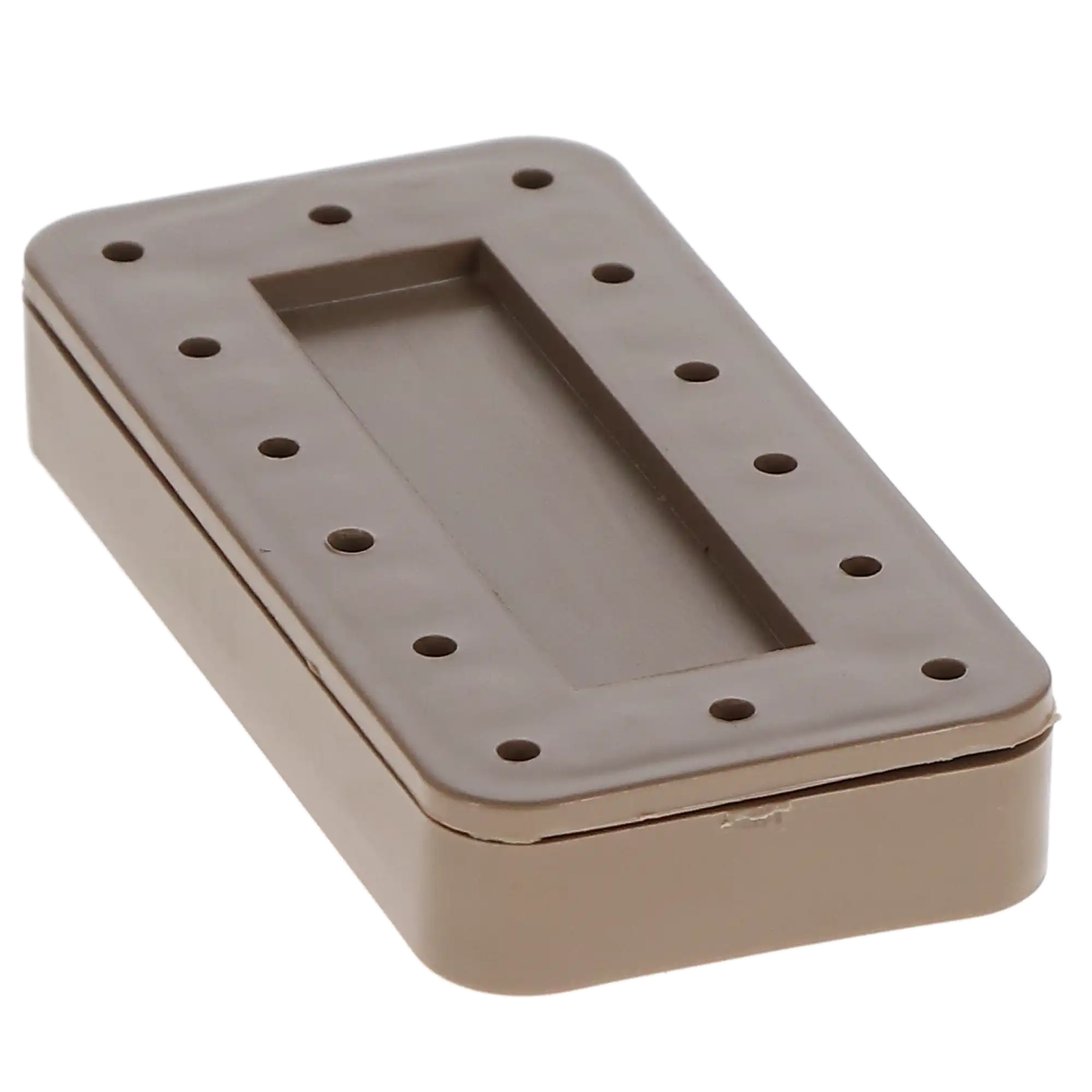 Plasdent Magnetic Bur Block, 14-Hole, Rectangular, Beige, 1/Pk, 400BR-7 thumbnail 2