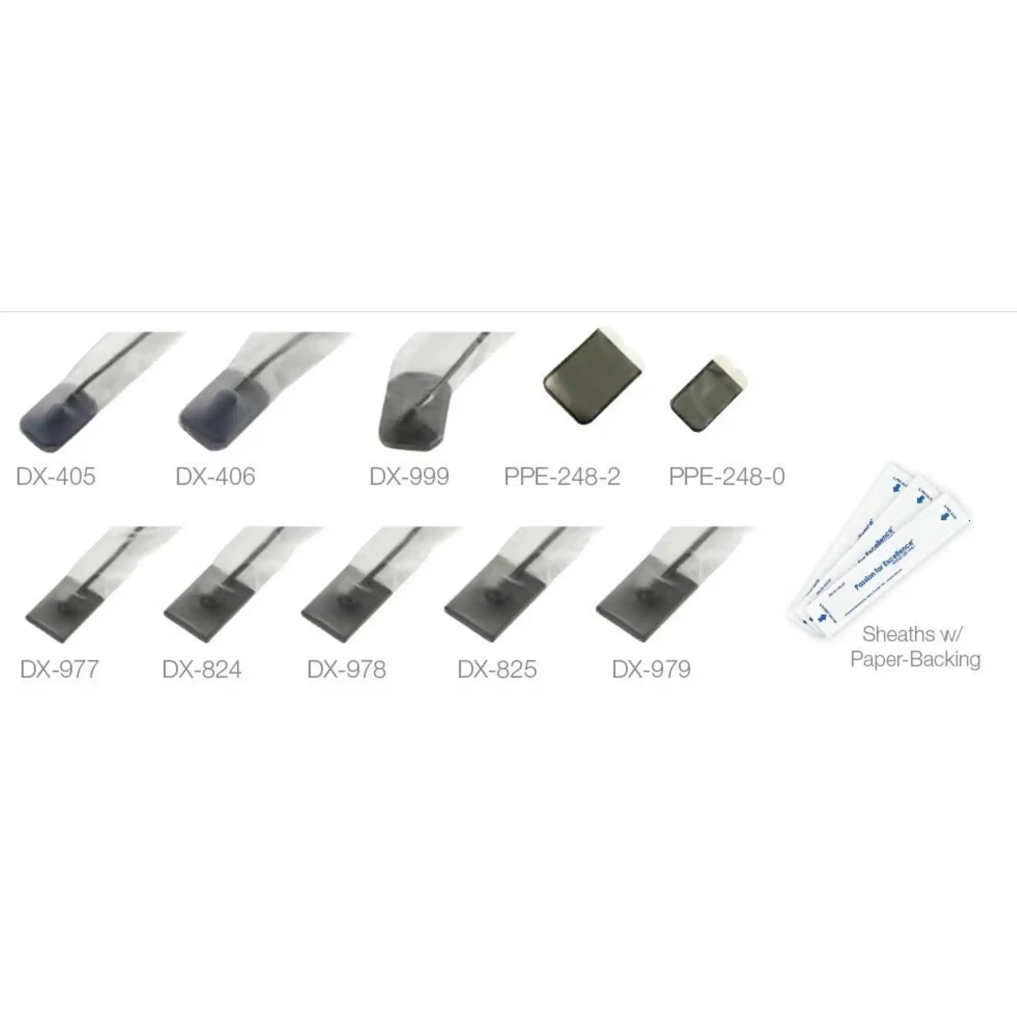 Armor Digital X-Ray Sensor Sleeves, Paper-Backed, Size #0, Fits Kodak 6100 / Schick CDR Elite, 500/Box, DX-977 - Digital X-Ray Barrier Sleeve #0 Kodak/Schick CDR Elite/6100 Box of 500 - Image 1