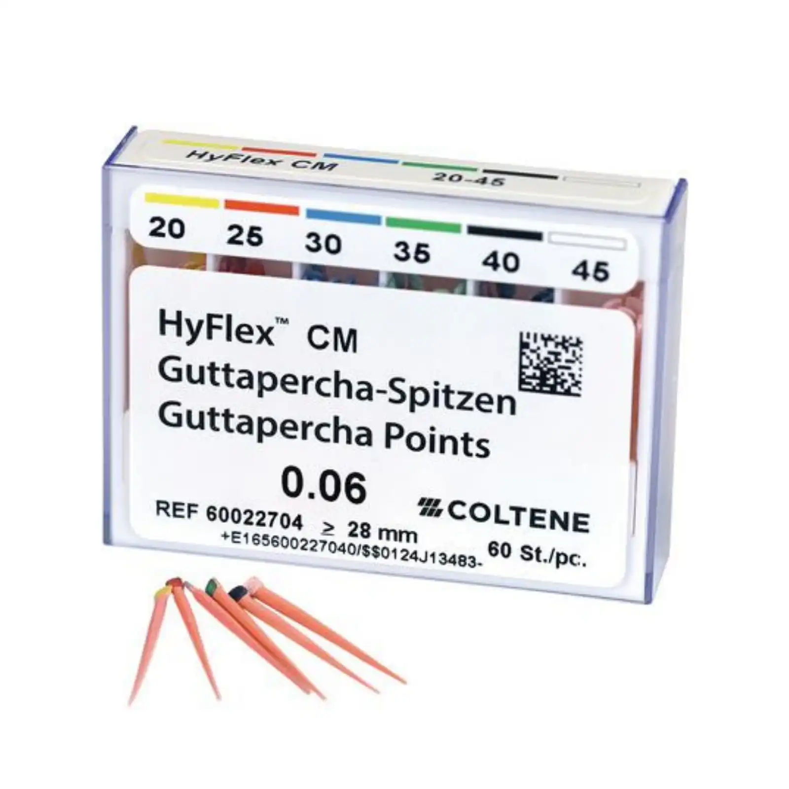 HyFlex CM Gutta Percha Points, .06 Taper, Size #30, Blue, 60/Pk, 60022699 thumbnail 2