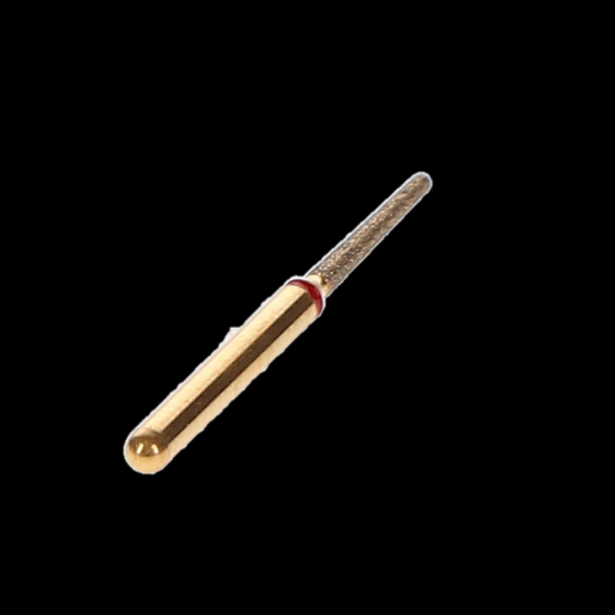 Alpen Multilayer Diamond Bur, FG, Tapered Round End, #856, 1.2 mm, Fine Grit, Red, 5/Pk, R856F012FG thumbnail 2