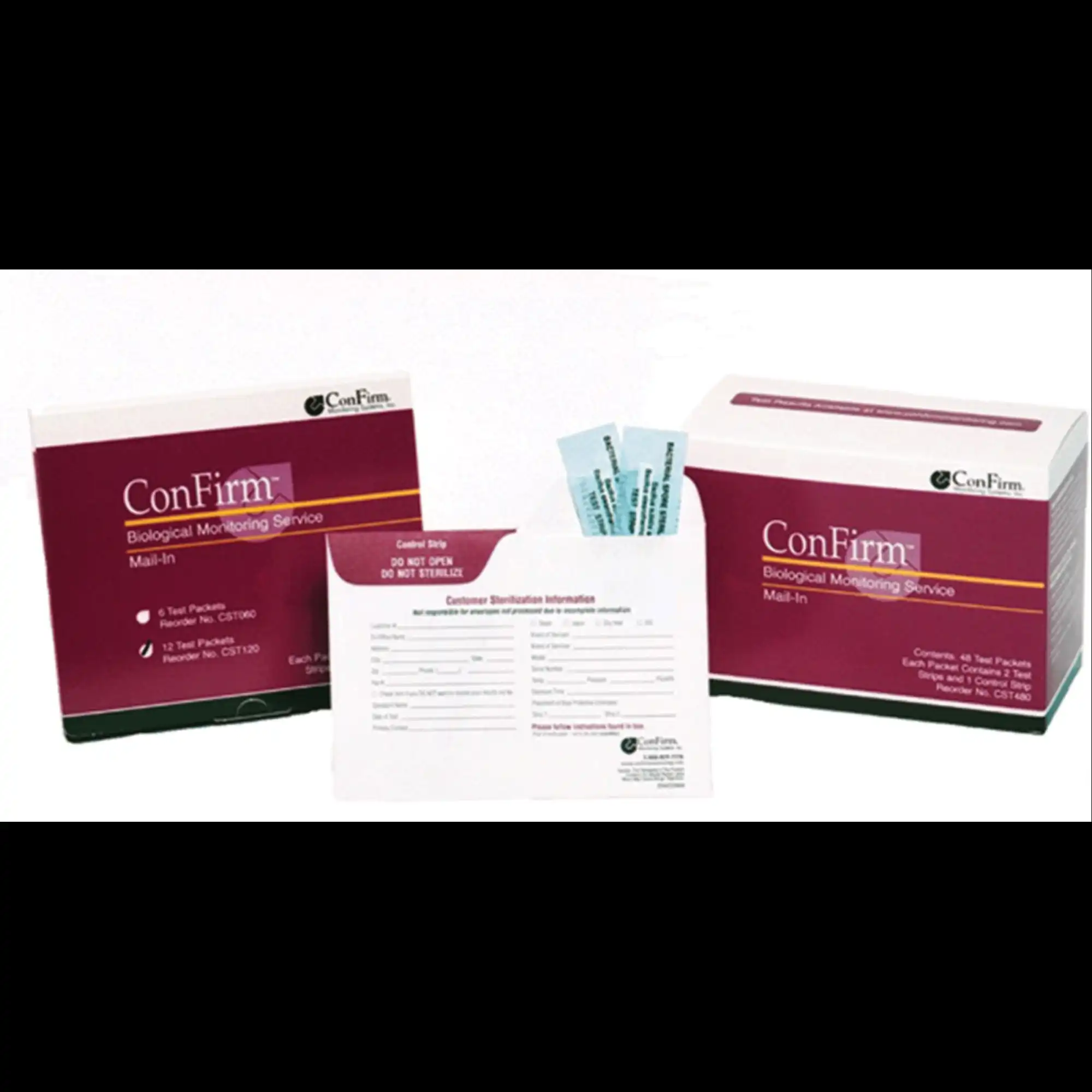 ConFirm Mail-In Premium Sterilizer Monitoring System, 3 Strip Test, 6 Packets/Box, Postage Paid, CST060 thumbnail 5
