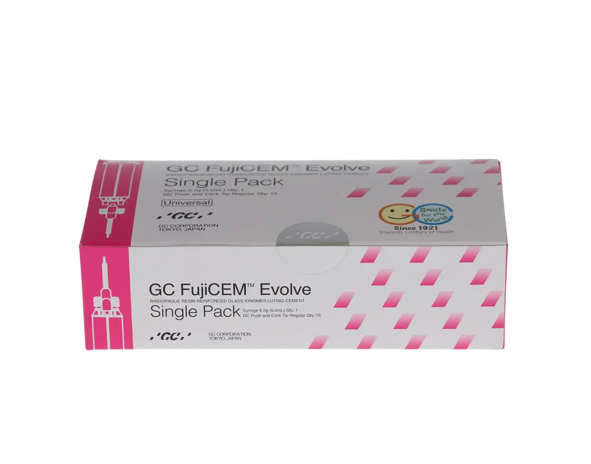GC FujiCEM Evolve Resin-Reinforced Glass Ionomer Luting Cement, Automix Single Pack, 9.2 g Syringe + 15 Mixing Tips, 012948 thumbnail 11