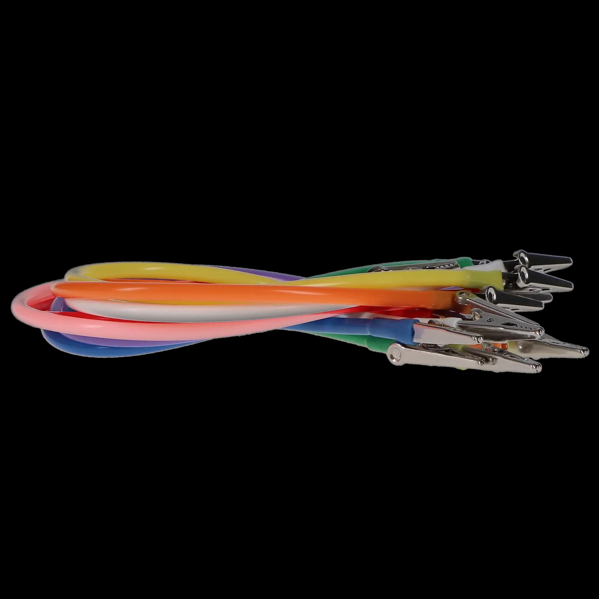 Super Bib Clips, Silicone Cord, Assorted Colors, 14 in, Autoclavable, 8/Pk, 605290 thumbnail 3