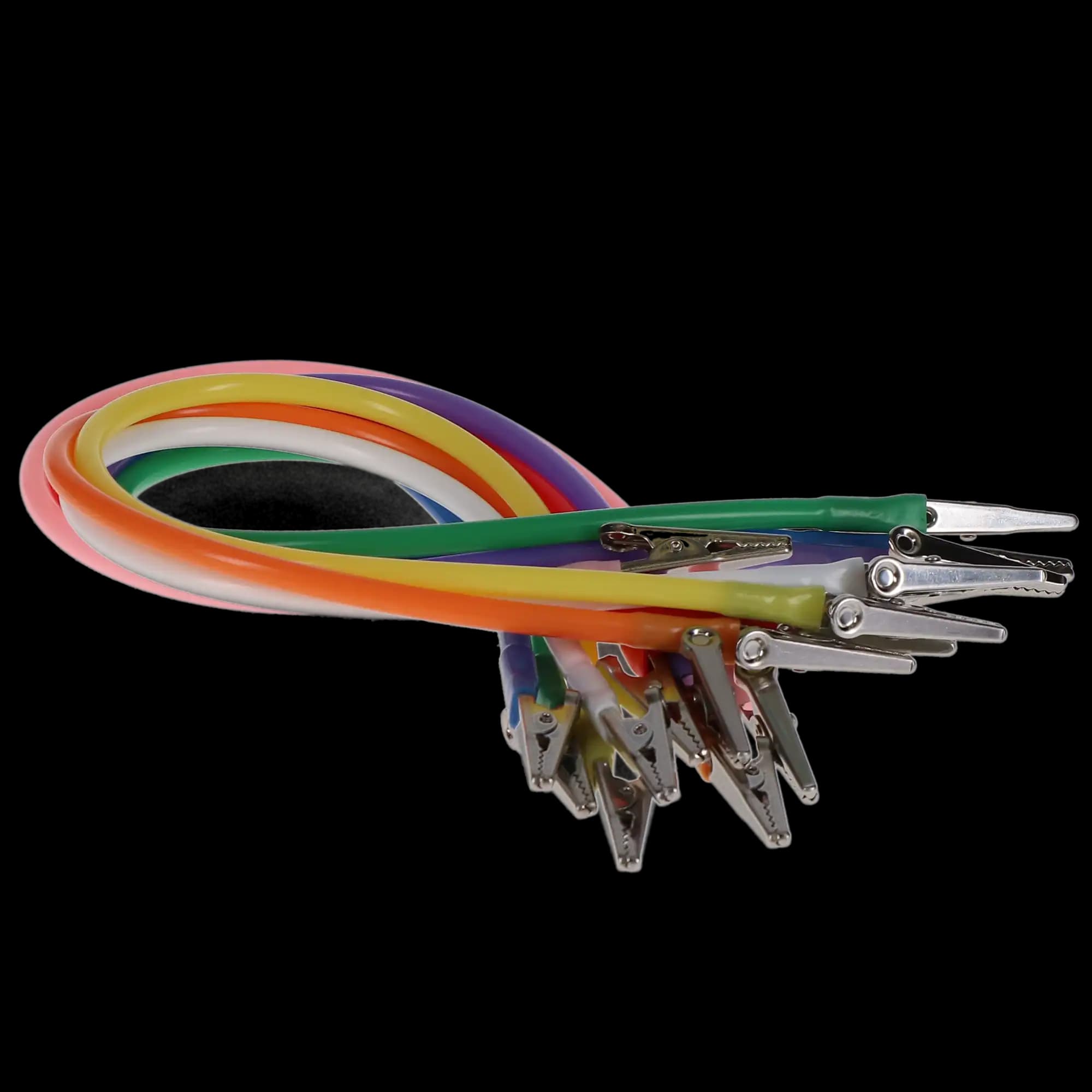 Super Bib Clips, Silicone Cord, Assorted Colors, 14 in, Autoclavable, 8/Pk, 605290 thumbnail 4