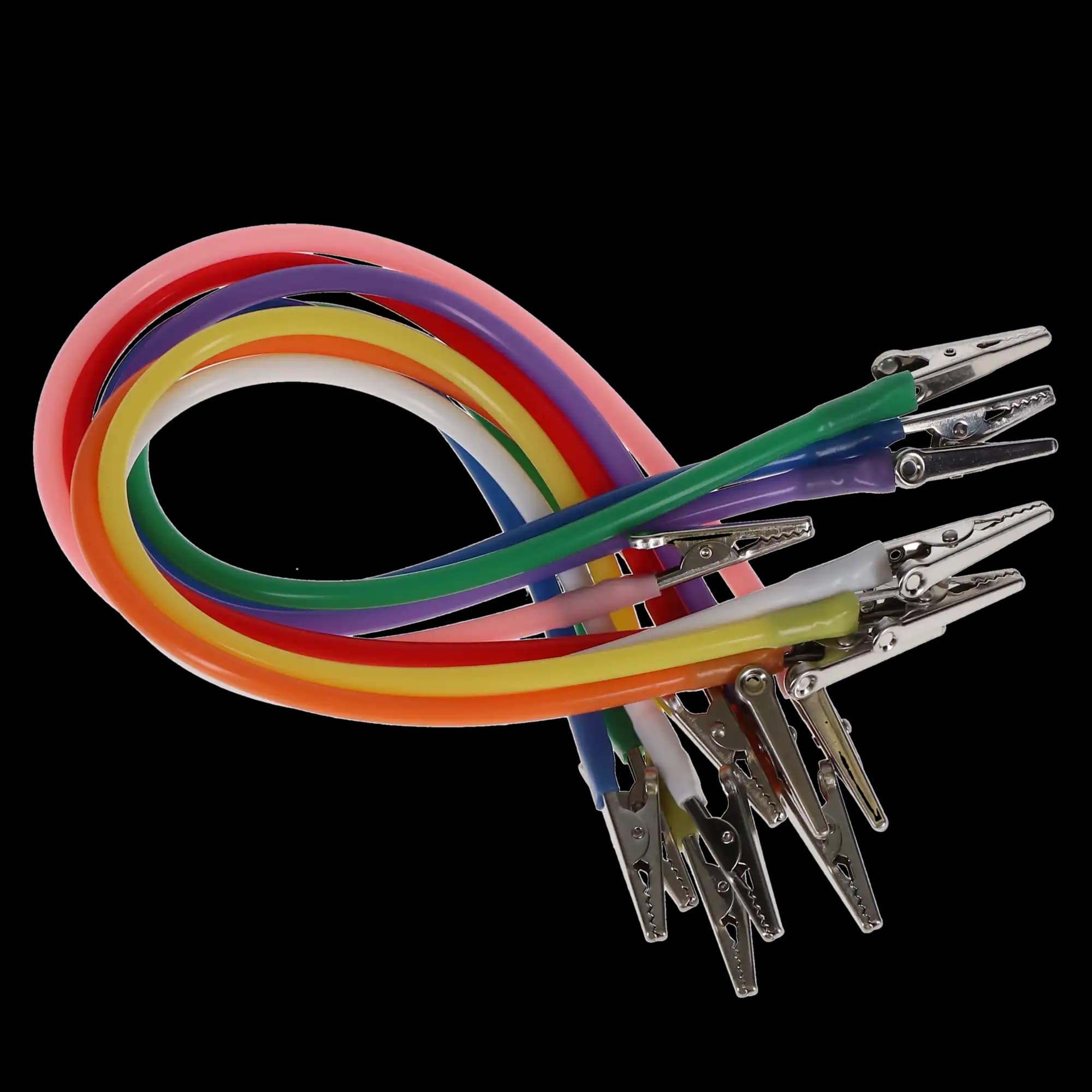 Super Bib Clips, Silicone Cord, Assorted Colors, 14 in, Autoclavable, 8/Pk, 605290 thumbnail 5