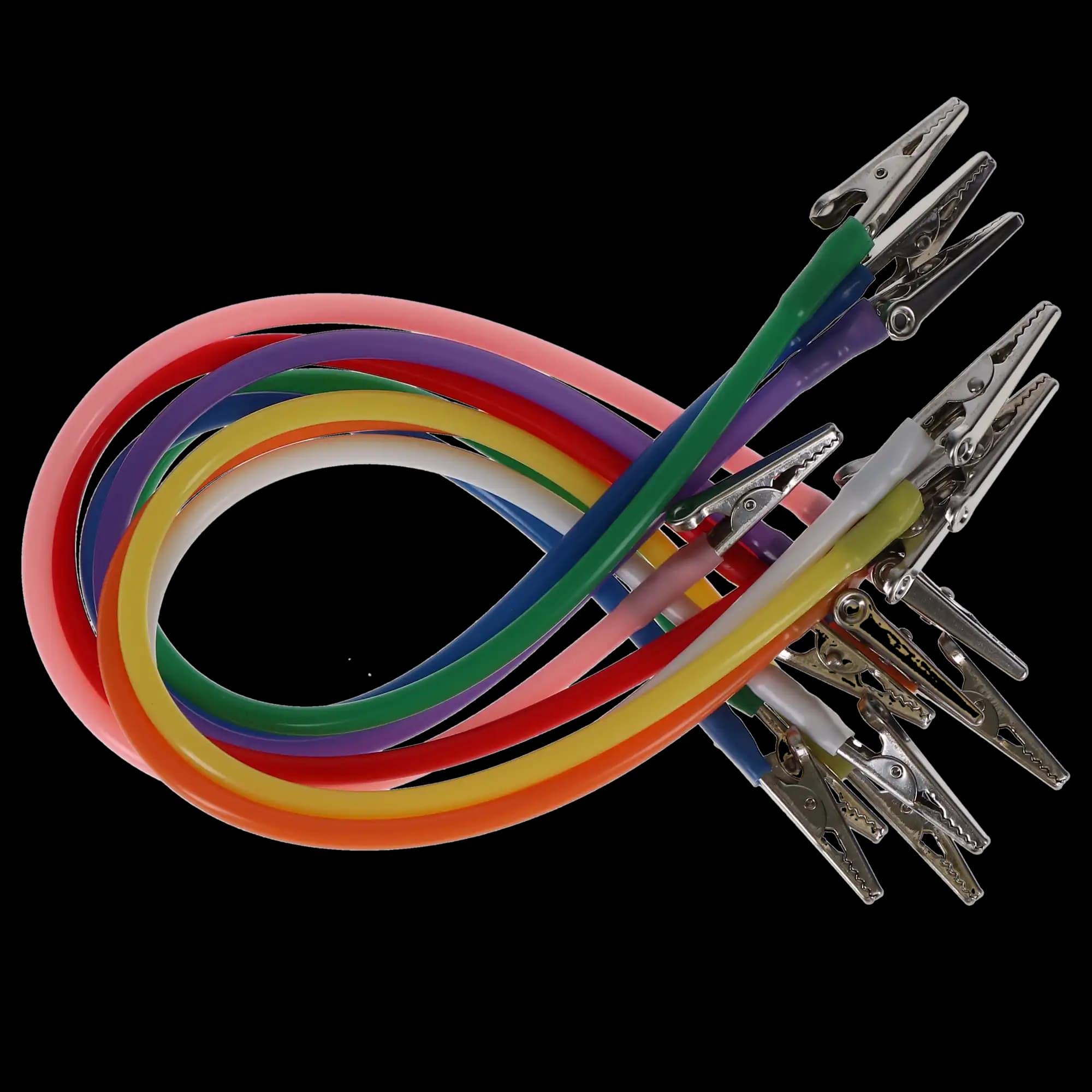 Super Bib Clips, Silicone Cord, Assorted Colors, 14 in, Autoclavable, 8/Pk, 605290 thumbnail 7
